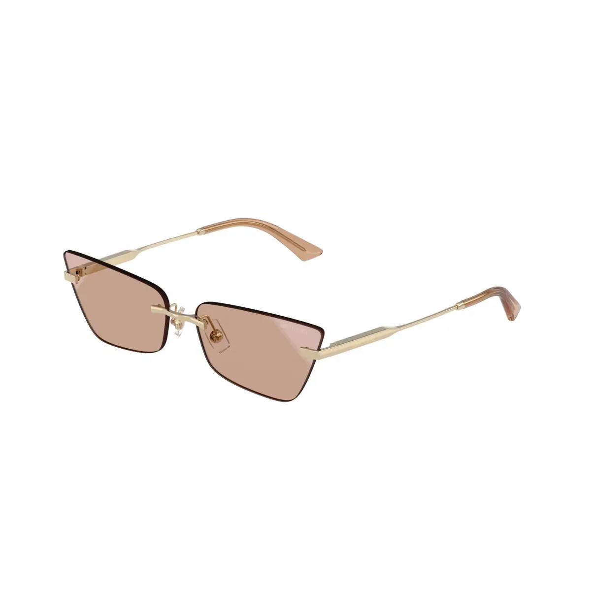 Óculos de Sol Jimmy Choo 0JC4012 30061360 Metal Dourado com lentes na cor Marrom