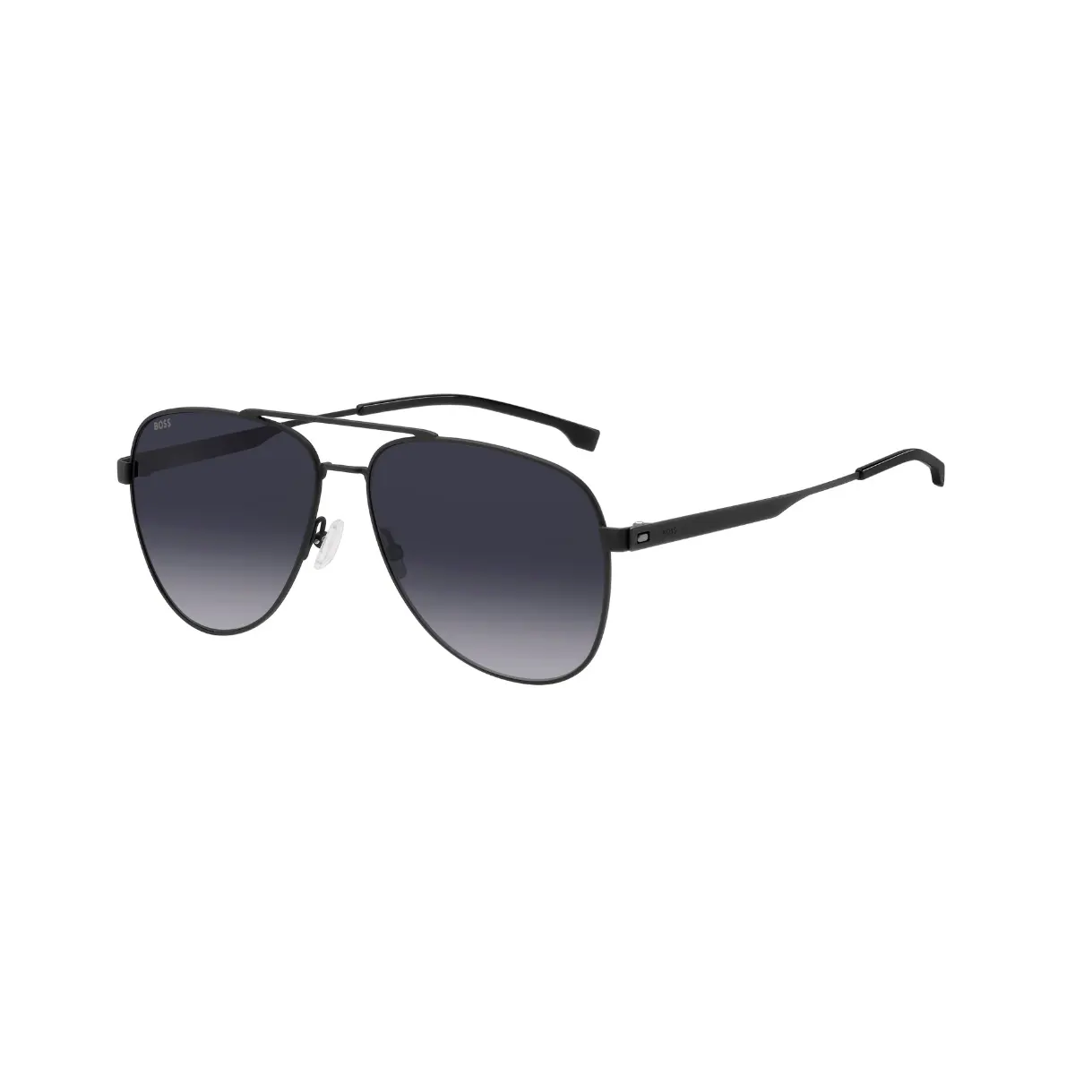 Óculos de Sol Hugo BOSS 1641/S 003 609O Metal Preto com lentes na cor Cinza Degradê