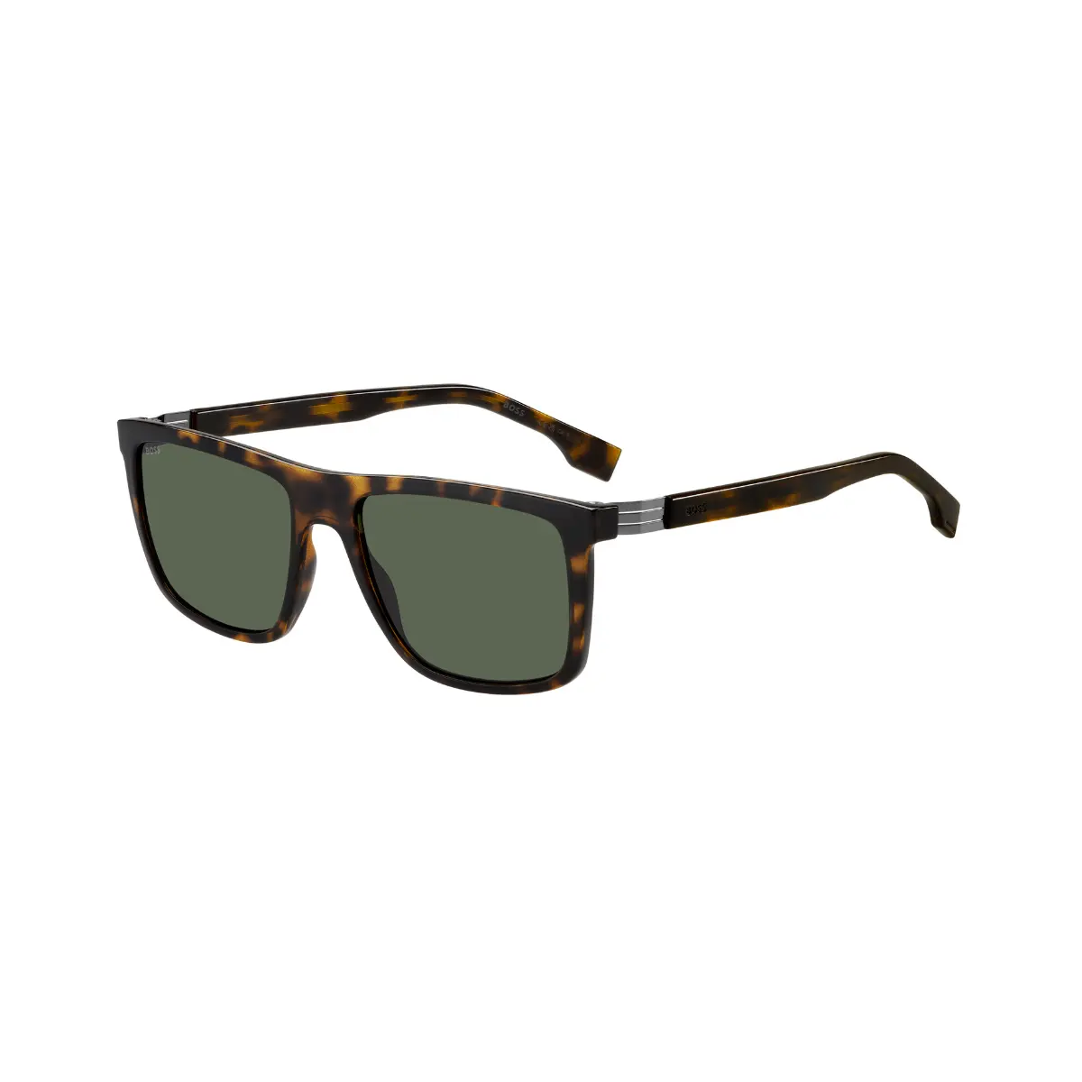 Óculos de Sol Hugo BOSS 1699/S 086 56QT Poliamida Marrom Mesclado com lentes na cor Verde