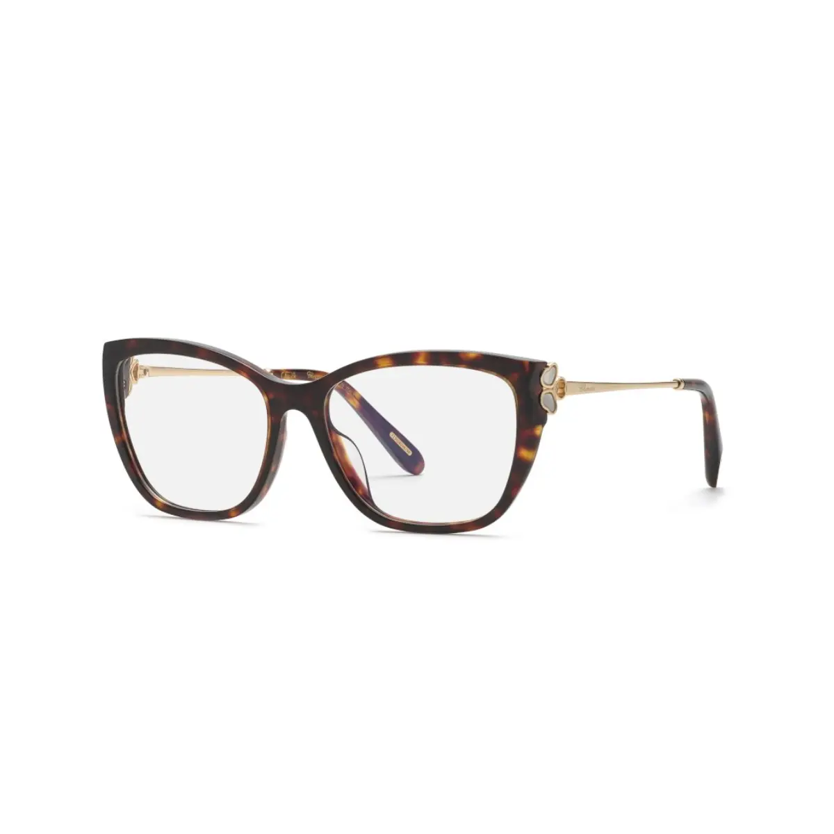 Óculos de Grau Chopard Happy Hearts VCH368V 550909 Acetato Marrom Mesclado