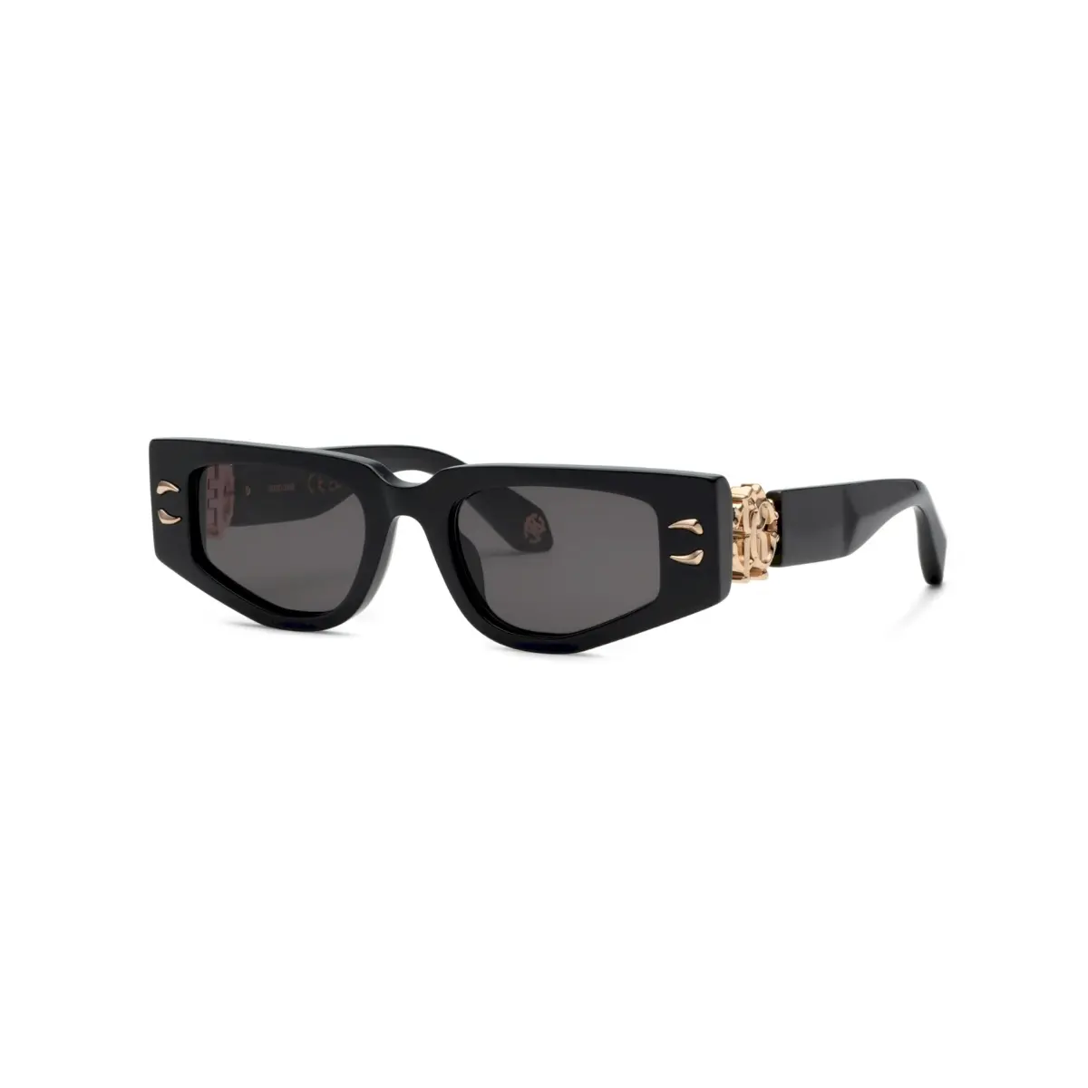 Óculos de Sol Roberto Cavalli SRC057M 510700 Acetato Preto com lentes na cor Cinza