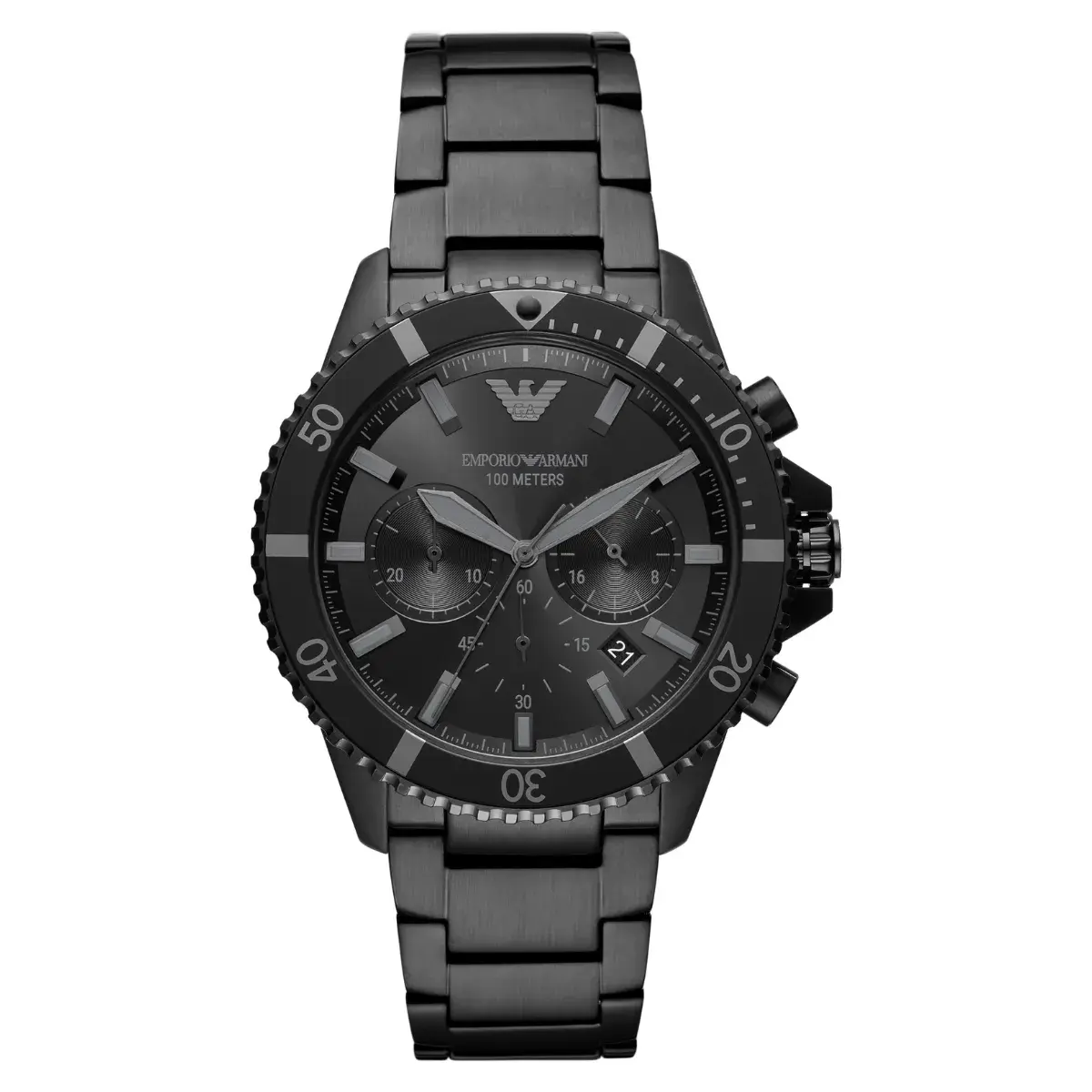 Relógio Emporio Armani Diver Cronógrafo Masculino - AR11363B1 P1PX Preto