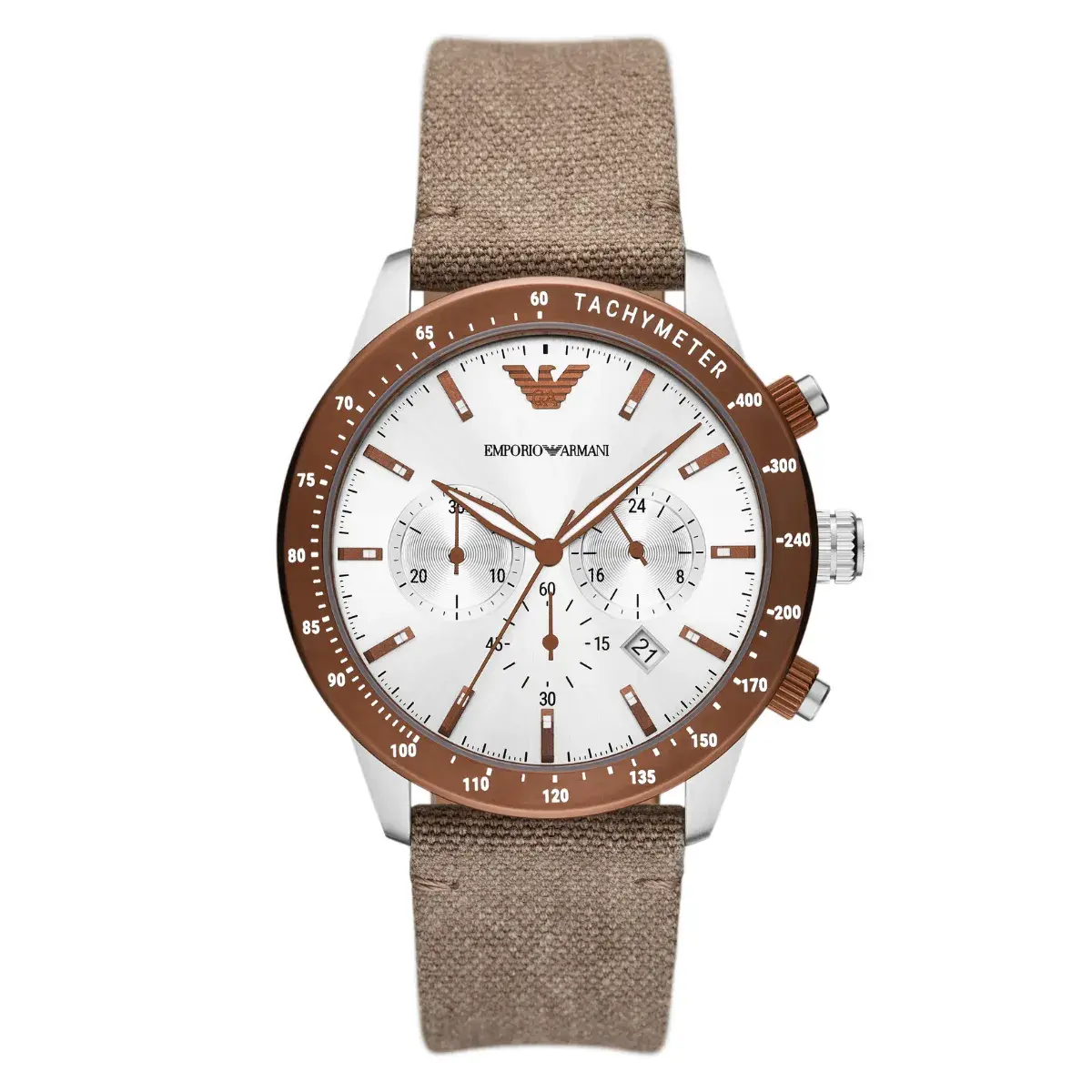 Relógio Emporio Armani Mario Cronógrafo Masculino - AR11452B1 S1GX Marrom