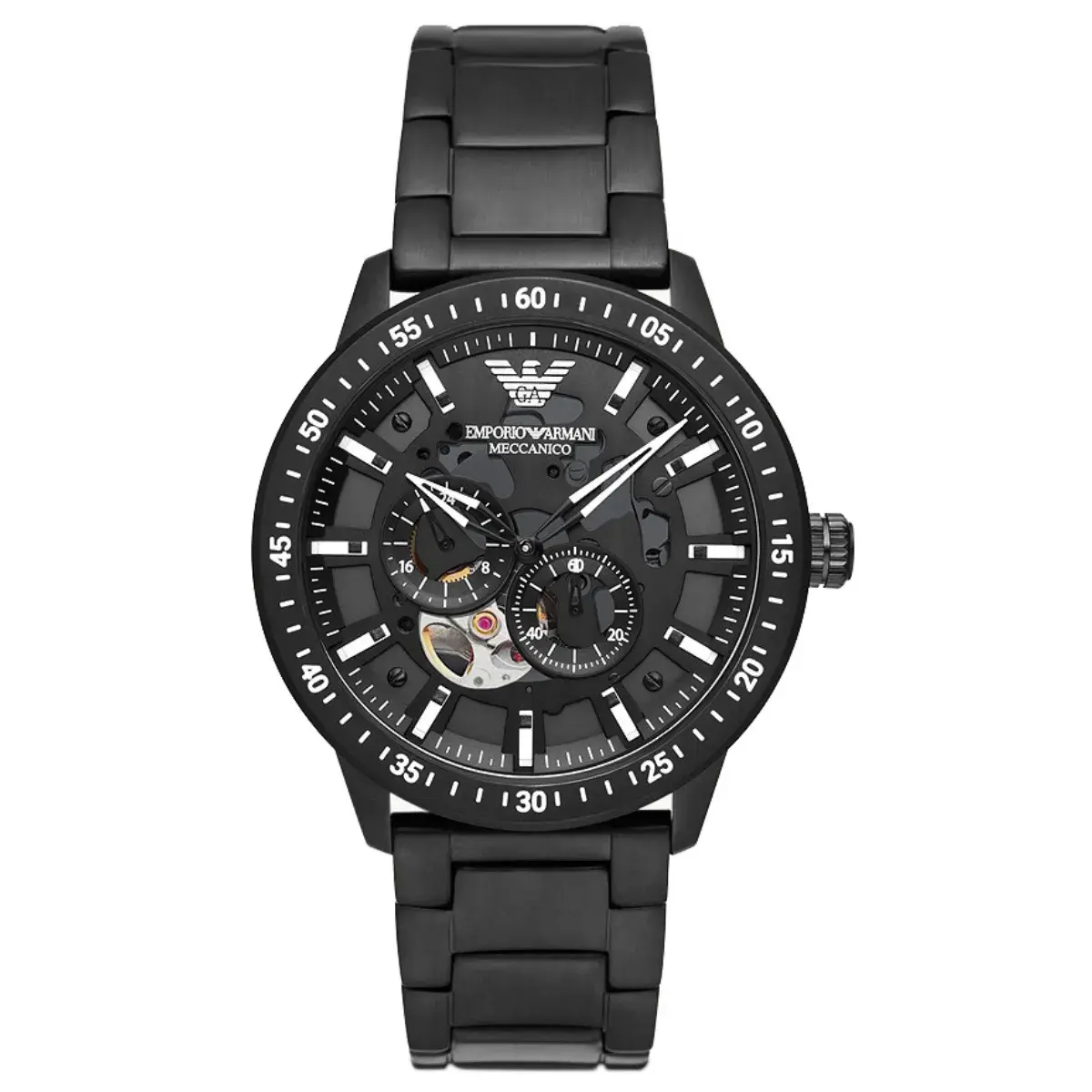 Relógio Emporio Armani Mario Automático Masculino - AR60054B1 P1PX Preto