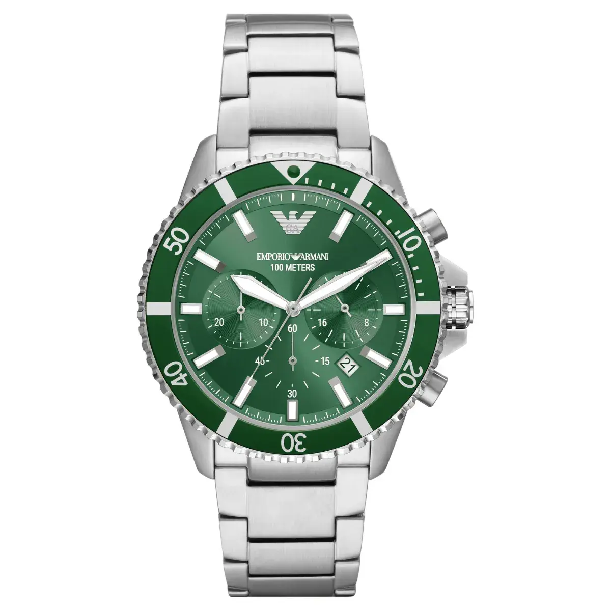 Relógio Emporio Armani Diver Cronógrafo Masculino - AR11500B1 F1SX Verde