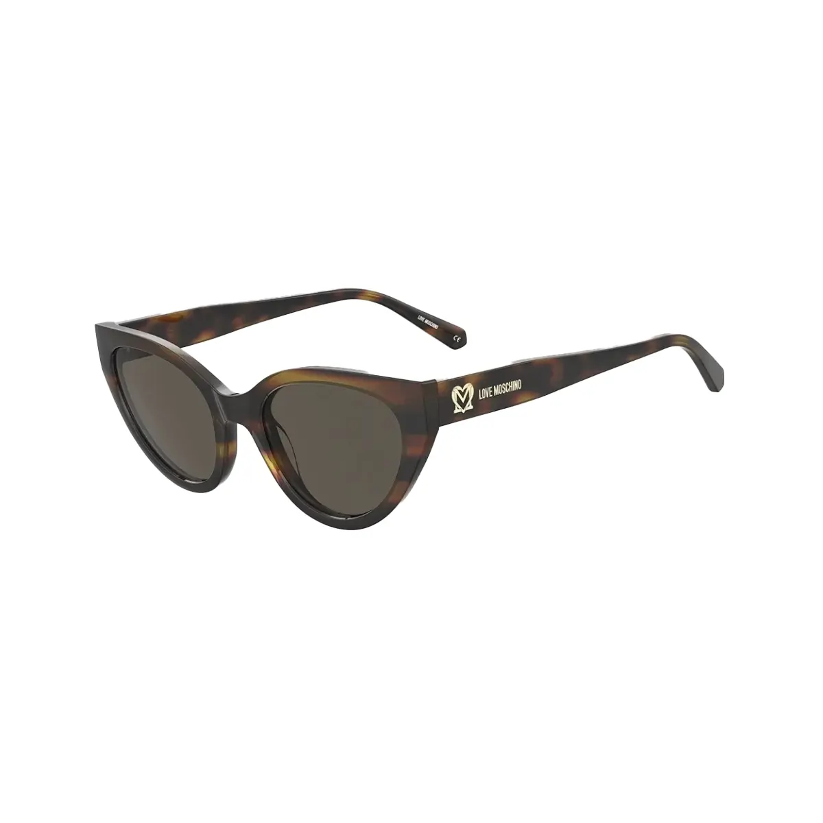 Óculos de Sol Love Moschino MOL064/S 05L 5370 S Acetato Marrom Mesclado com lentes na cor Marorm