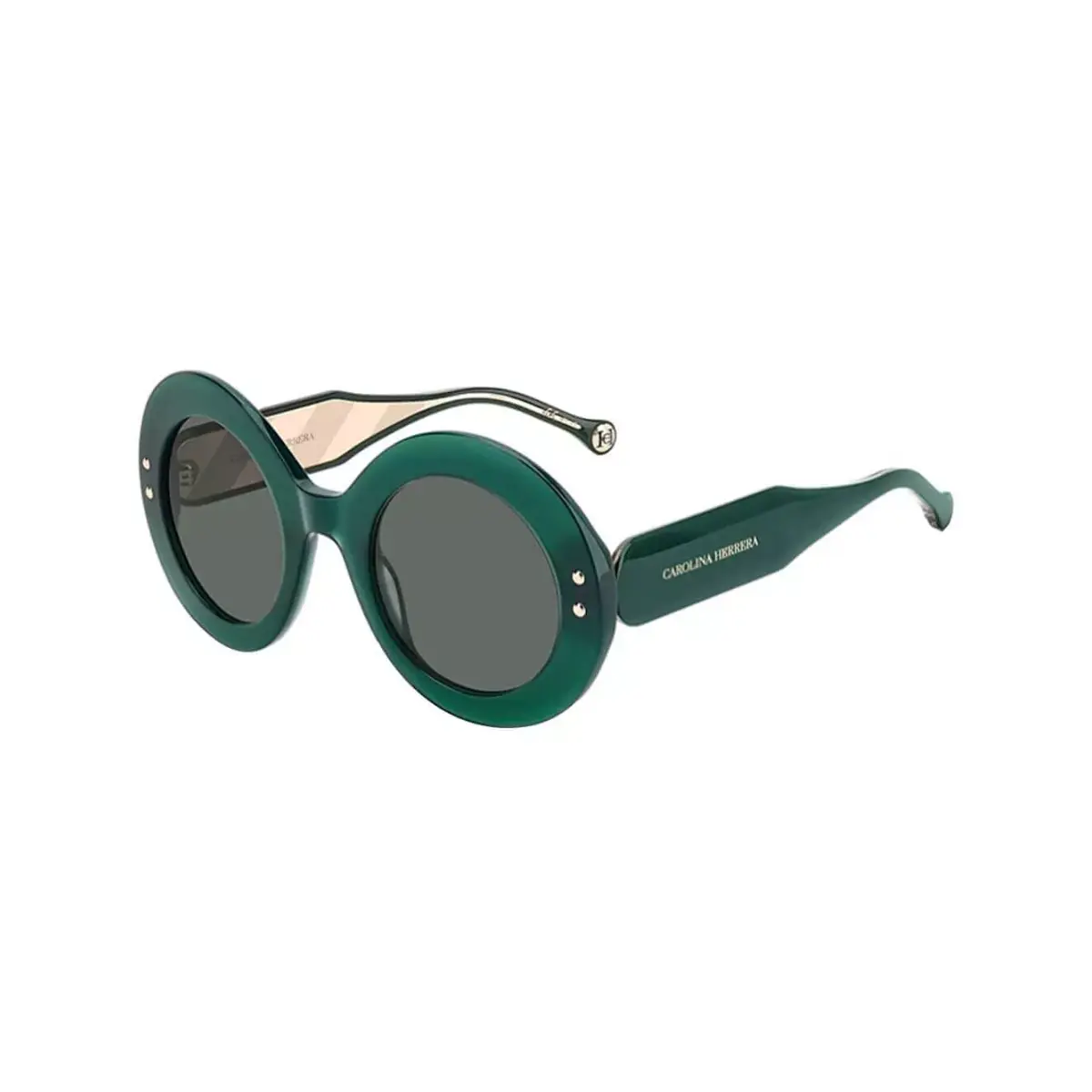 Óculos de Sol Carolina Herrera HER 0081/S 1ED 52QT S Acetato Verde com lentes na cor Verde