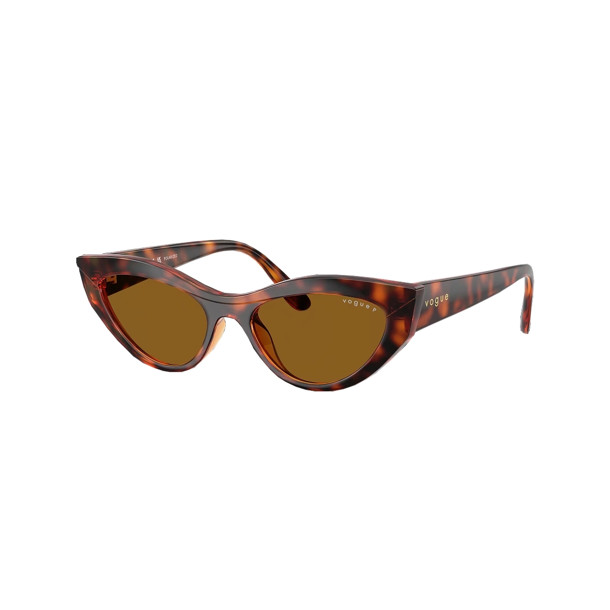 Óculos de Sol Vogue 0VO5637SU W6568352 Nylon Marrom Mesclado com lentes na cor Marrom Polarizado