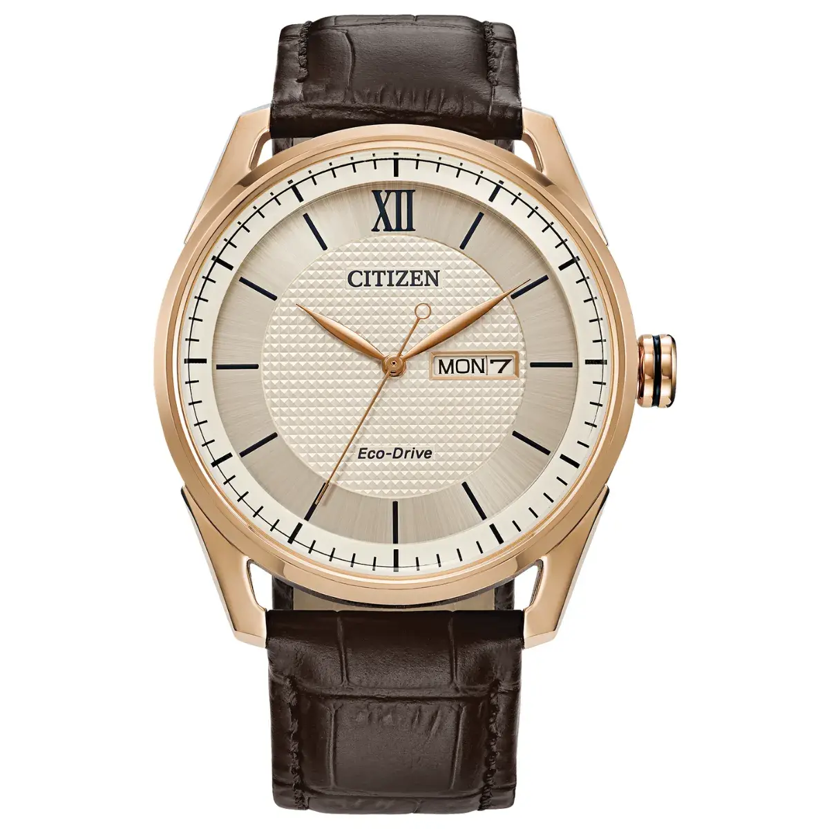 Relógio Citizen Eco-Drive Clássico Masculino - AW0082 01AN Marrom