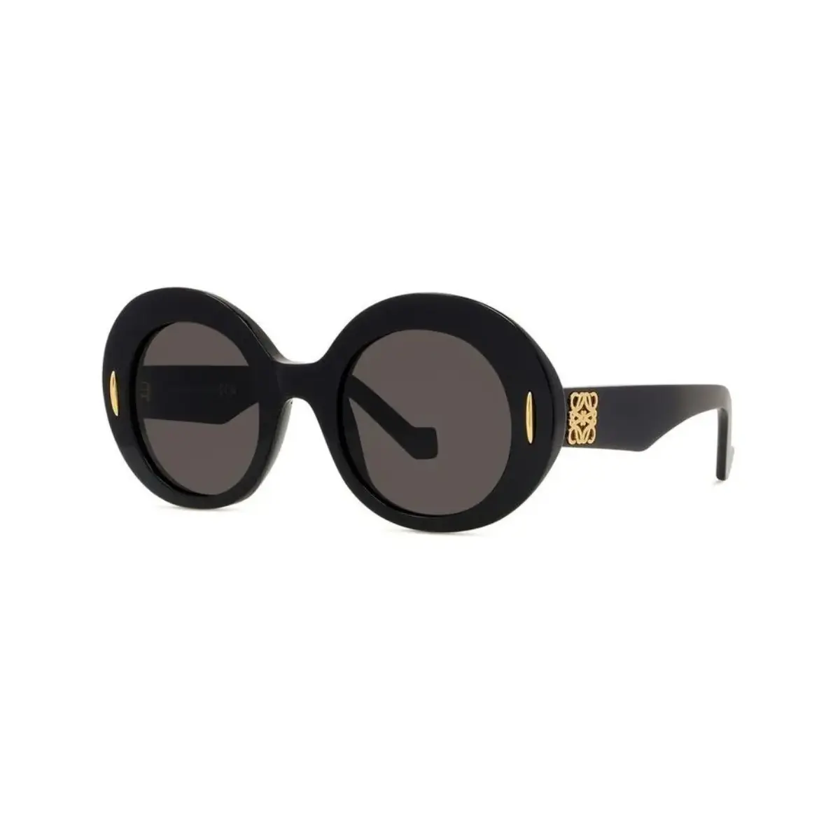 Óculos de Sol Loewe LW40146I_5001A Acetato Preto com lentes na cor Cinza