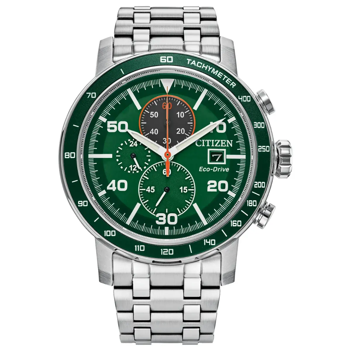 Relógio Citizen Eco-Drive Brycen Cronógrafo Masculino - CA0851 56XN Verde