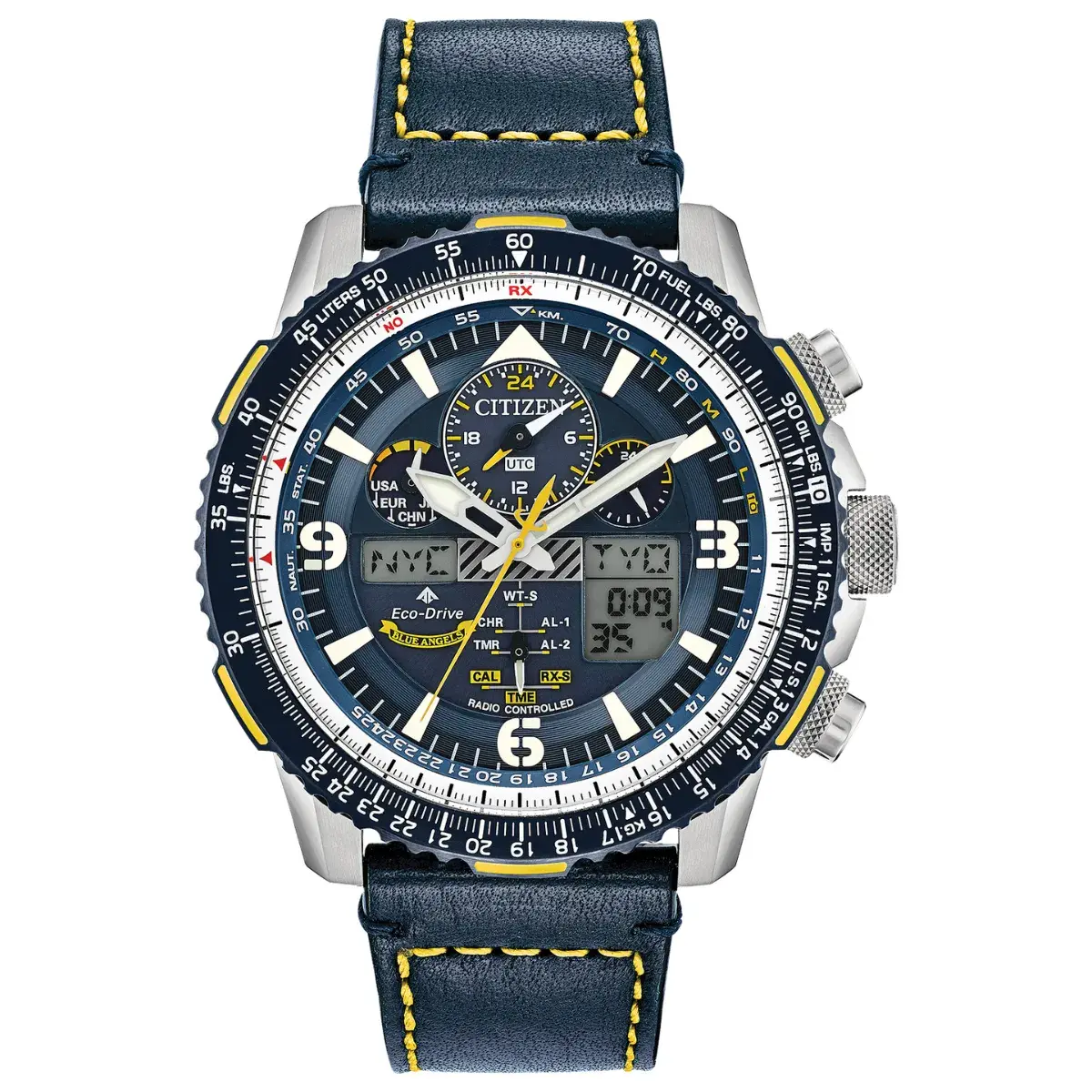 Relógio Citizen Promaster Skyhawk AT Blue Angels Eco-Drive - JY8078 01LN Azul