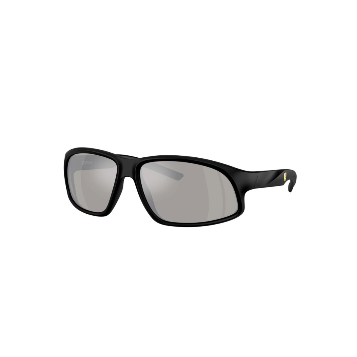Óculos de Sol Scuderia Ferrari 0FZ6016U 504/6G64 Acetato Preto Fosco com lentes na cor Cinza Espelhado