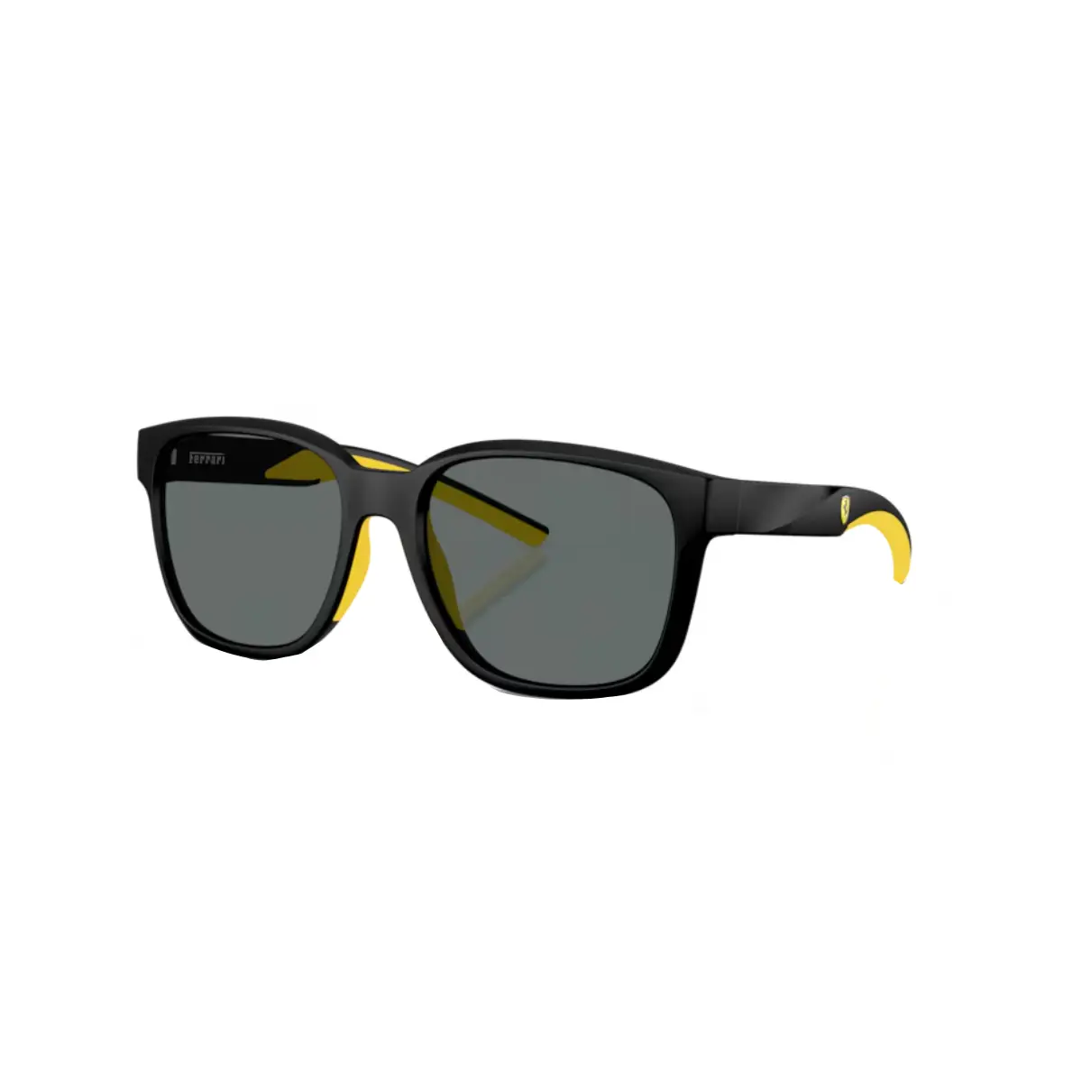 Óculos de Sol Scuderia Ferrari 0FZ6019D 504/8156 Acetato Preto com lentes na cor Cinza Polarizado