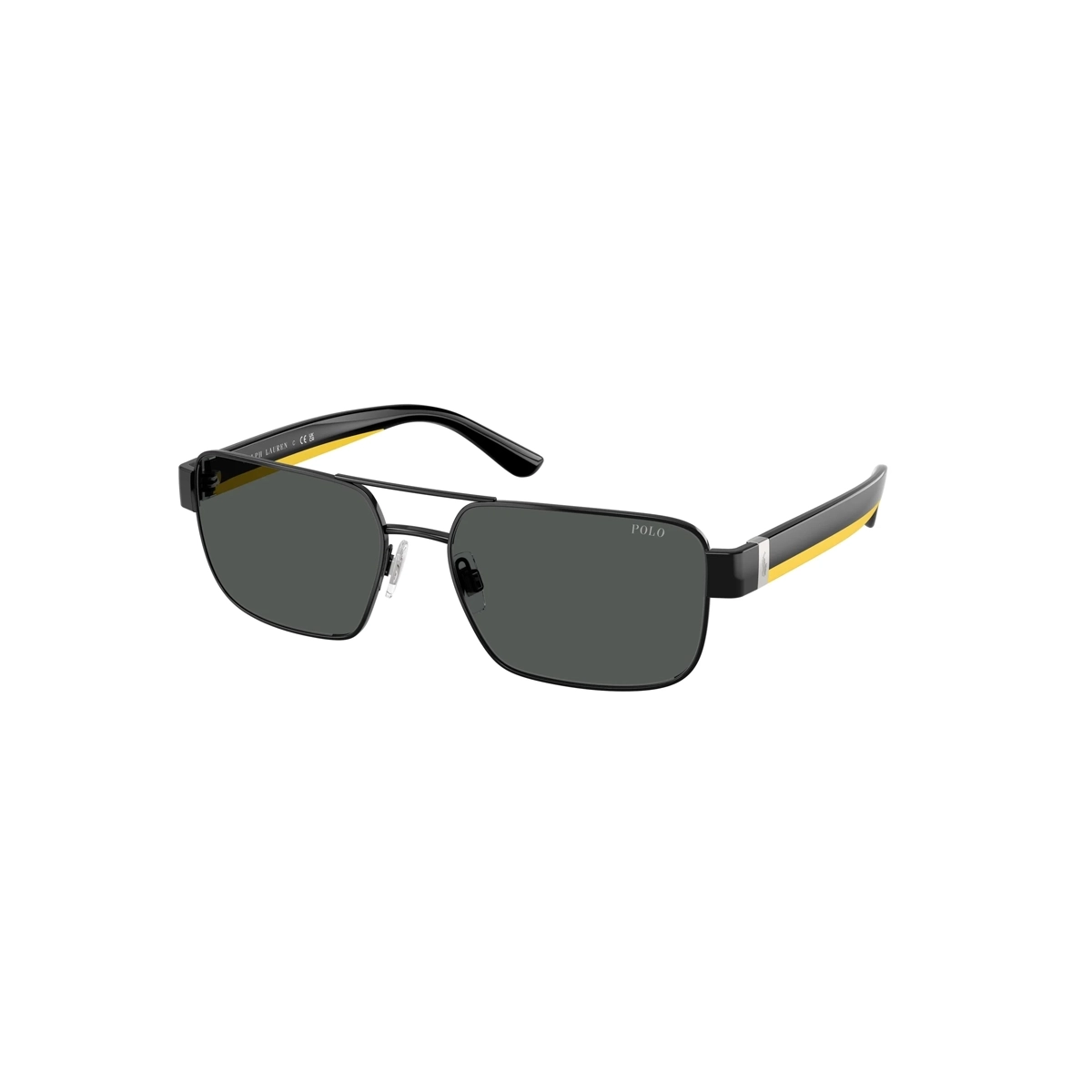 Óculos de Sol Polo Ralph Lauren 0PH3161 92238758 Metal Preto com lentes na cor novo.