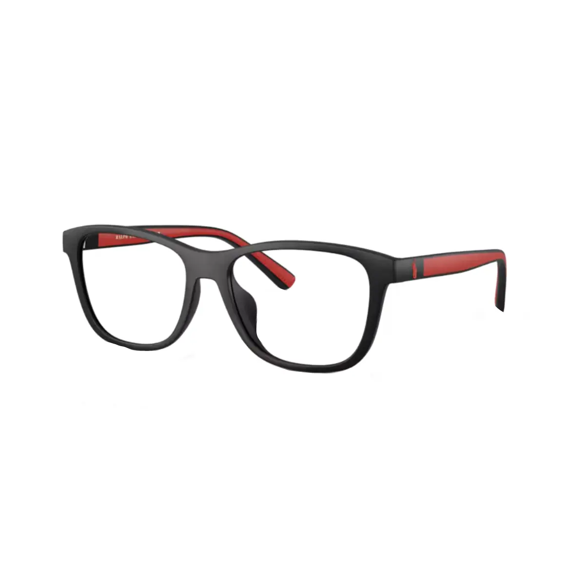 Óculos de Grau Polo Ralph Lauren com Clip-On 0PH4228U 50018755 Acetato Preto com Vermelho com lentes na cor Cinza