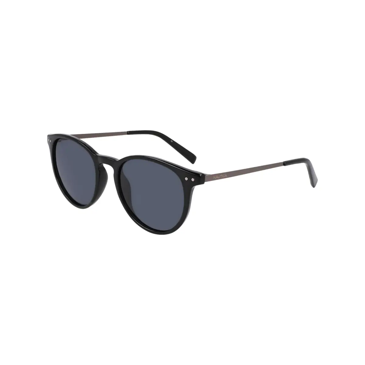 Óculos de Sol Nautica Polarizado N900SP 001 50 Acetato Preto com lentes na cor Cinza Polarizado