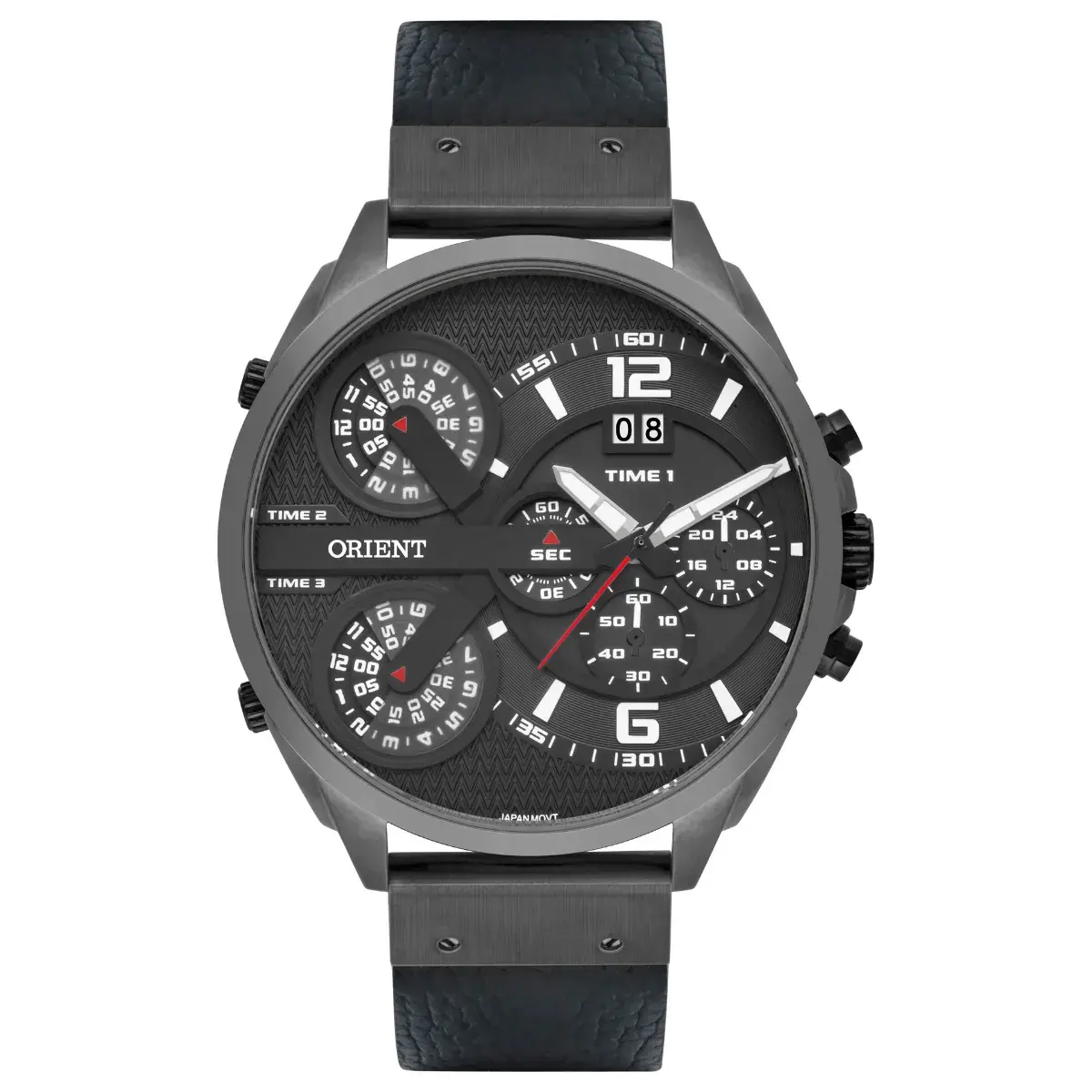 Relógio Orient XL Cronógrafo Masculino - MYSCT004 G2PX Preto