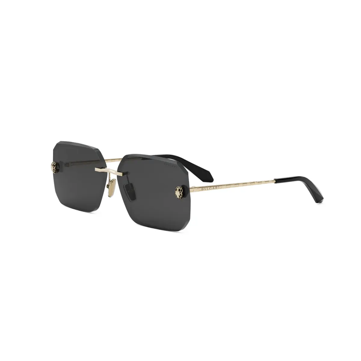Óculos de Sol Bvlgari BV40026U_6233A Metal Dourado com lentes na cor Cinza