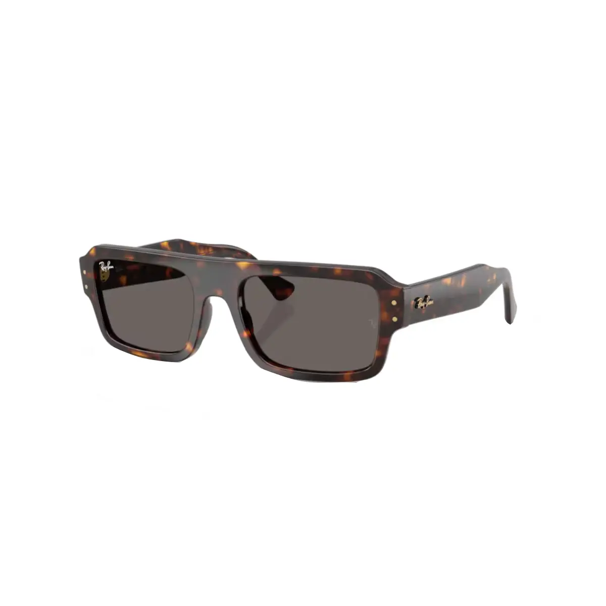 Óculos de Sol Ray-Ban Lukas 0RB4454 1359B156 Acetato Marrom Mesclado com lentes na cor Cinza