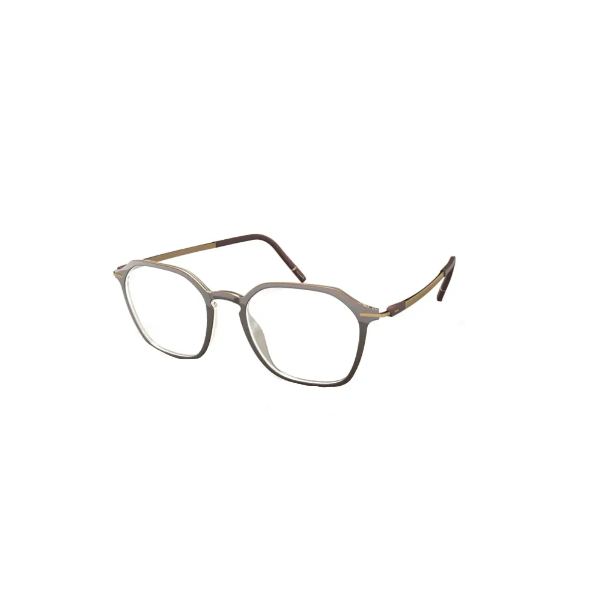 Óculos de Grau Silhouette Rising Down 2964/75 6040 52/18 Acetato Marrom