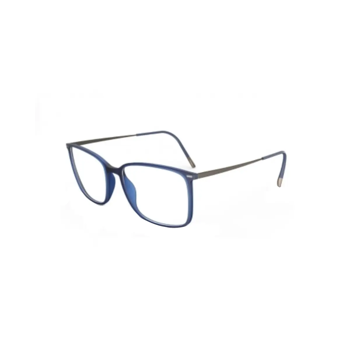 Óculos de Grau Silhouette Illusion Lite 2932/75 4660 55/17 Acetato Azul Fosco