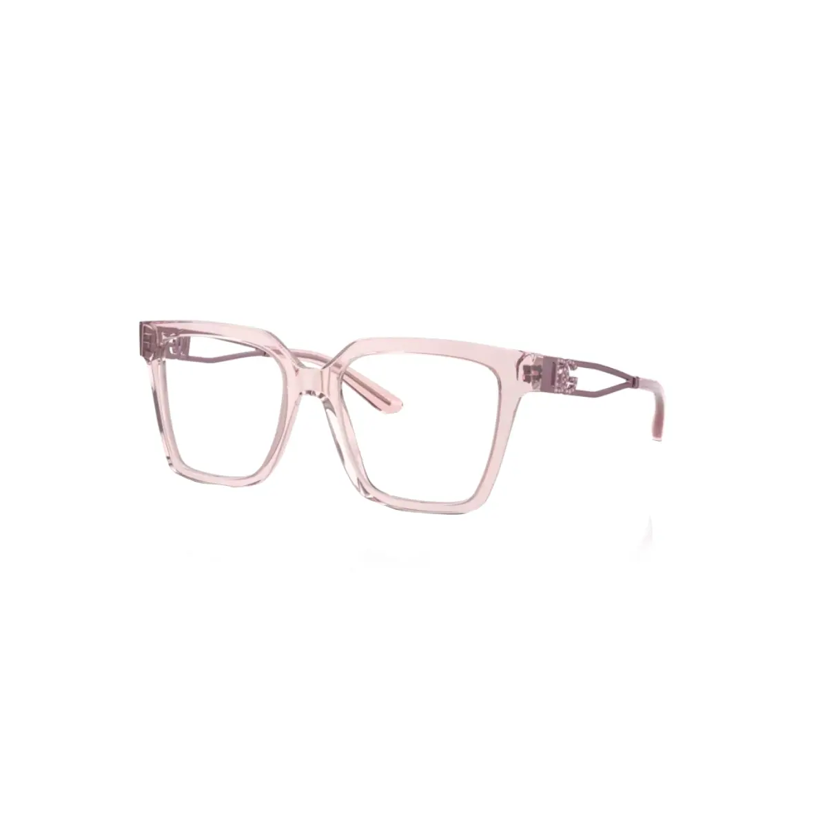 Óculos de Grau Dolce & Gabbana 0DG3376B 3148 53 Acetato Rosa Transparente