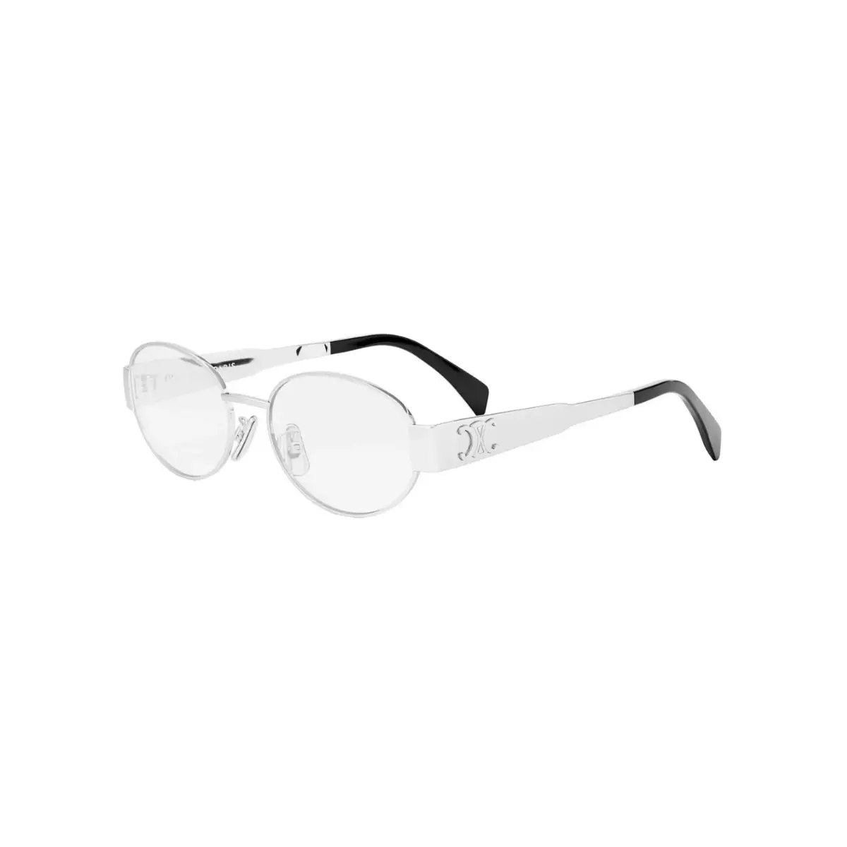 Óculos de Grau Celine Triomphe CL50140U_53016 Metal Prata