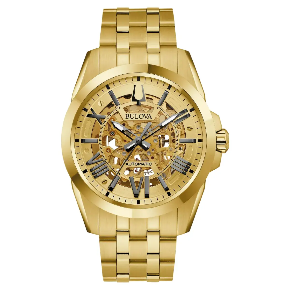 Relógio Bulova Sutton Classic Automático Masculino - 97A162 Dourado