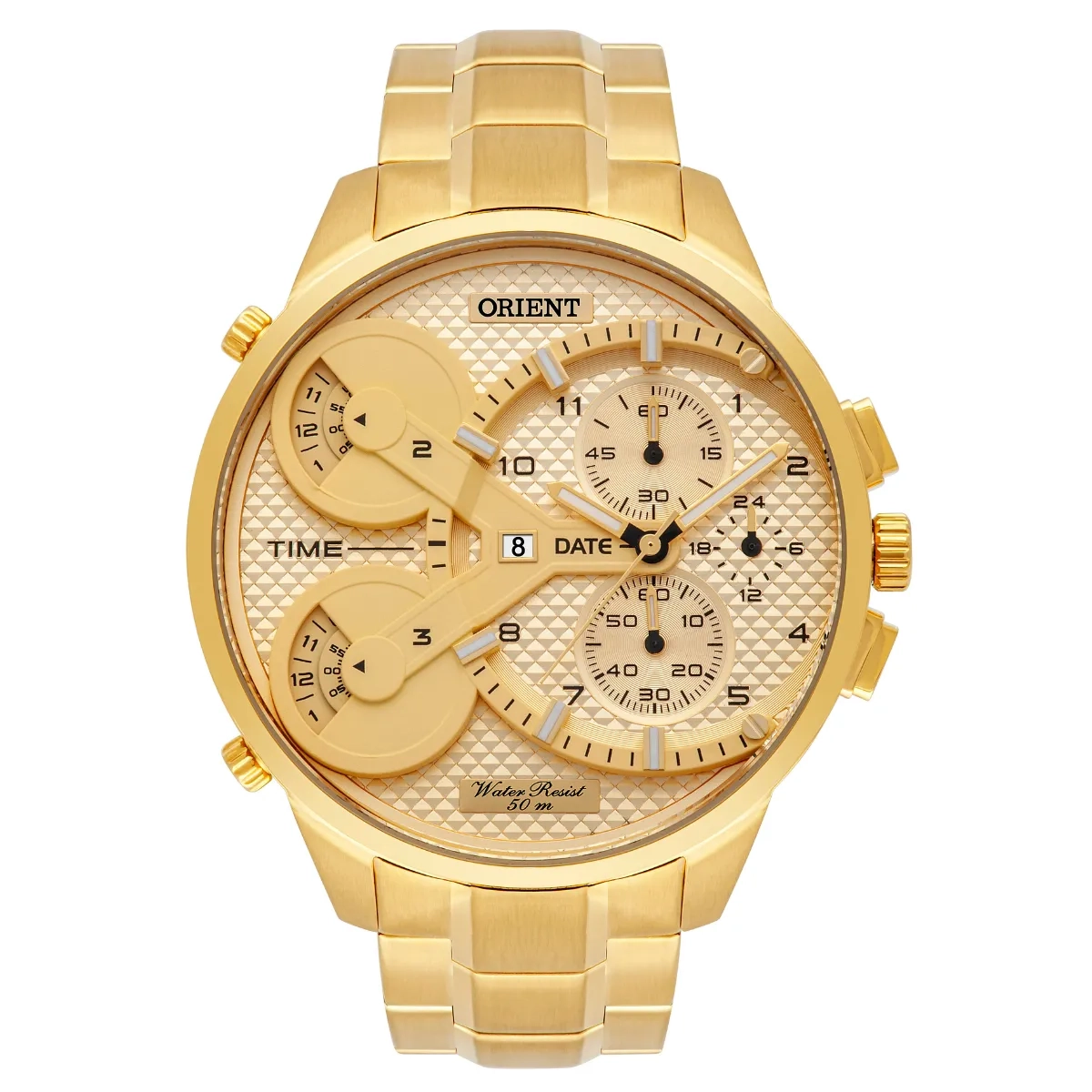 Relógio Orient XL Cronógrafo Masculino - MGSST003 C2KX Dourado