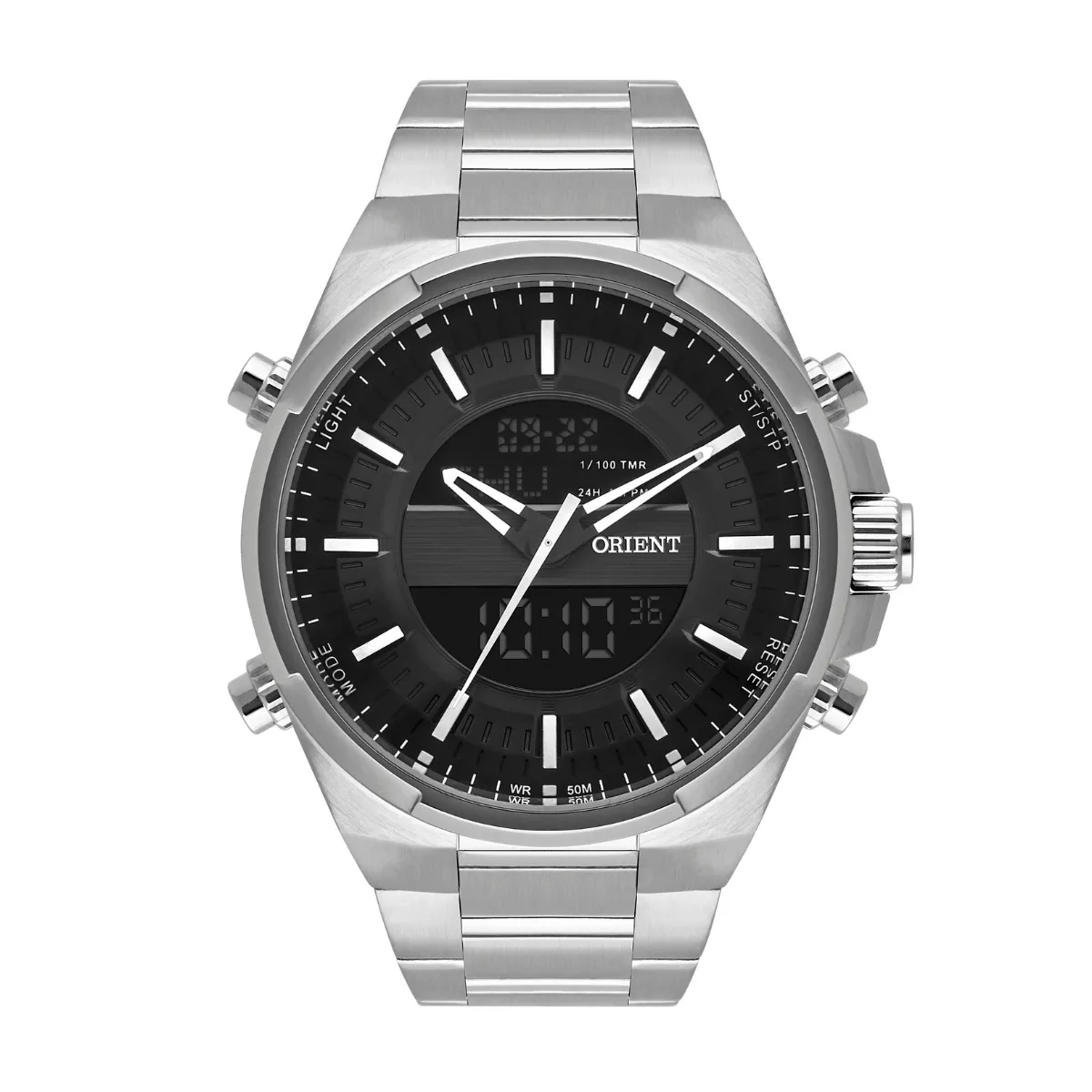 Relógio Orient Neo Sports Anadigi Cronógrafo - MBSSA052 GBSX Cinza