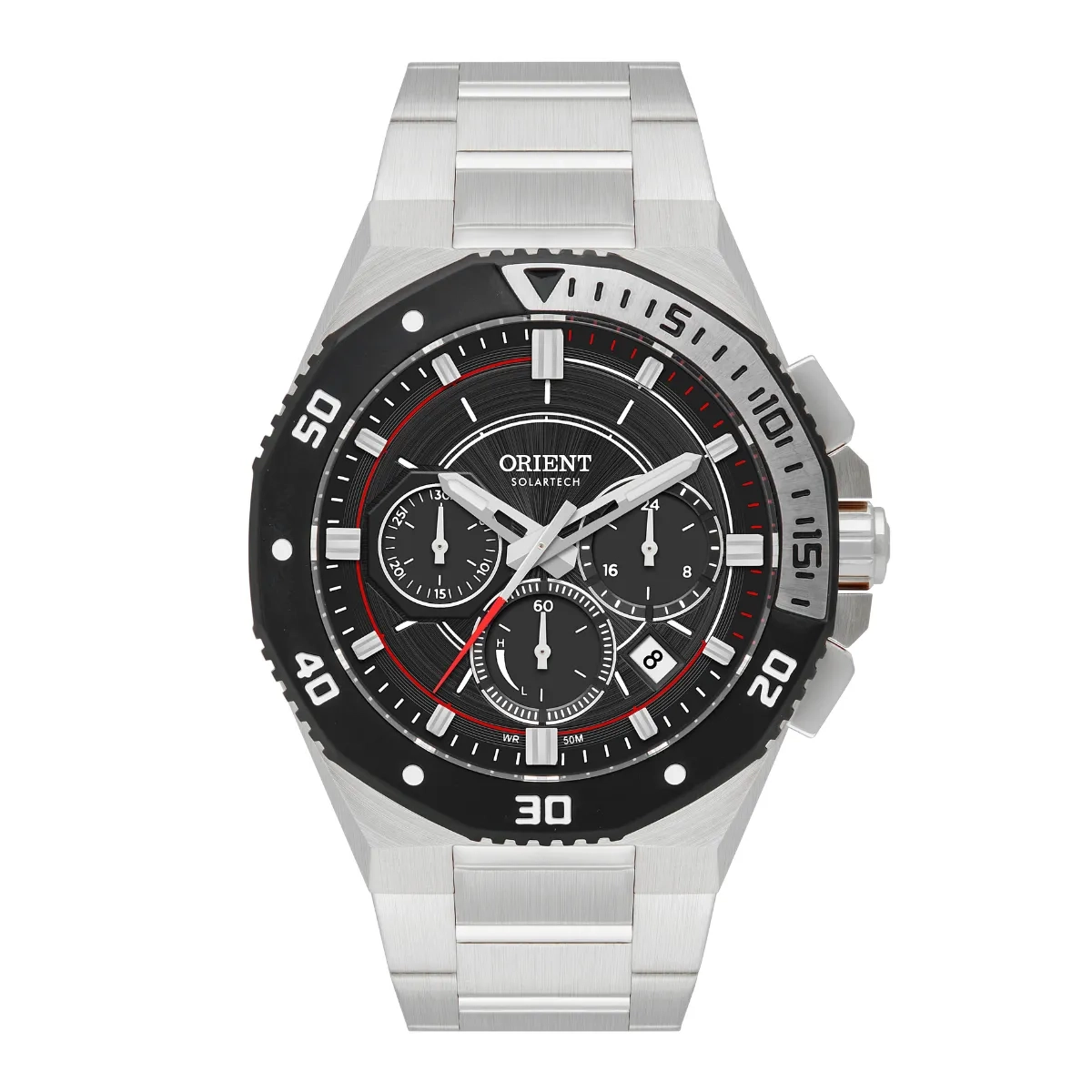 Relógio Orient Sport Solartech Cronógrafo - MBSSC277 G1SX Preto