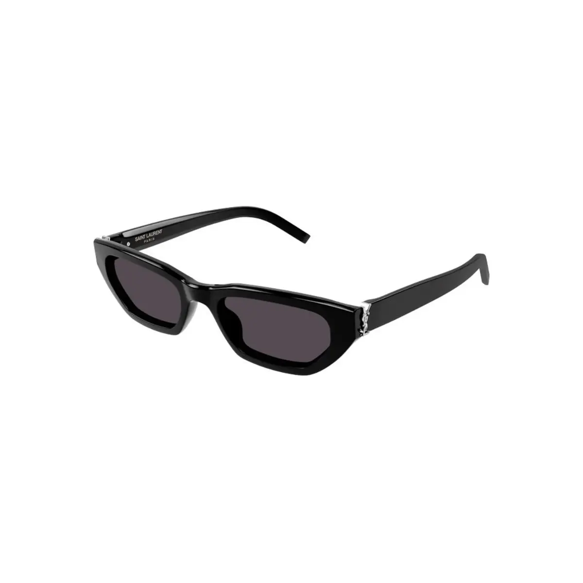 Óculos de Sol Saint Laurent SL M126-001 54 Acetato Preto com lentes na cor Fumê