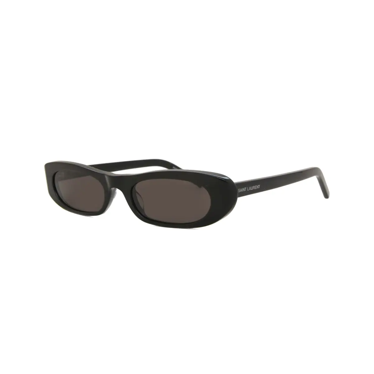 Óculos de Sol Saint Laurent SL 557 SHADE-001 53 Acetato Preto com lentes na cor Cinza