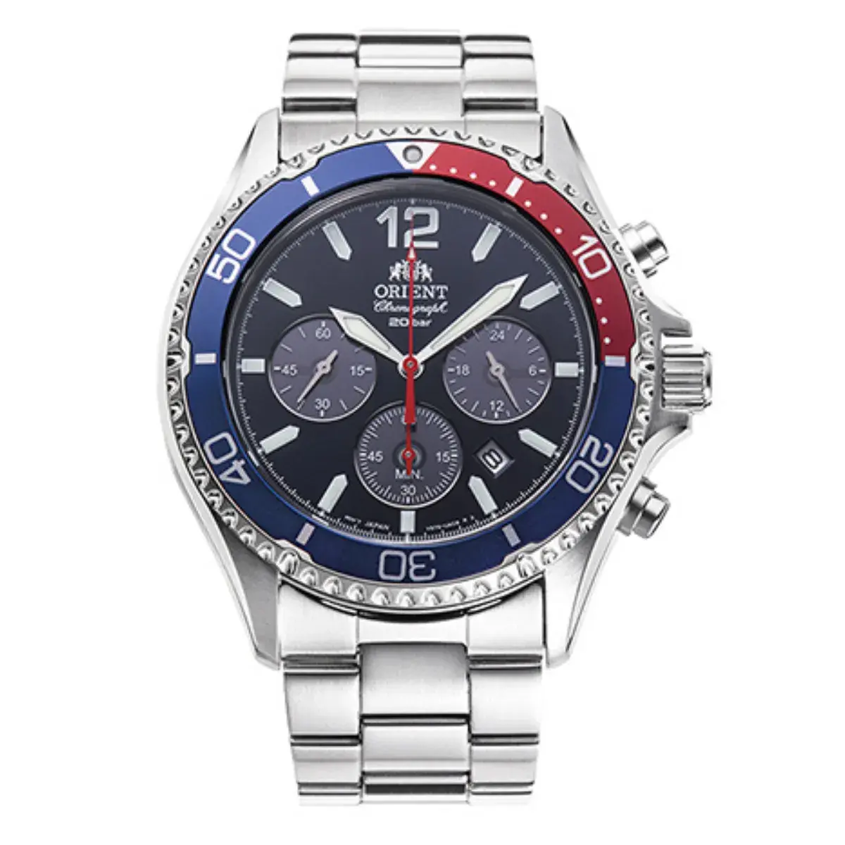 Relógio Orient Solar Sports Cronógrafo Mako - RA TX0201L10B D2SX Azul