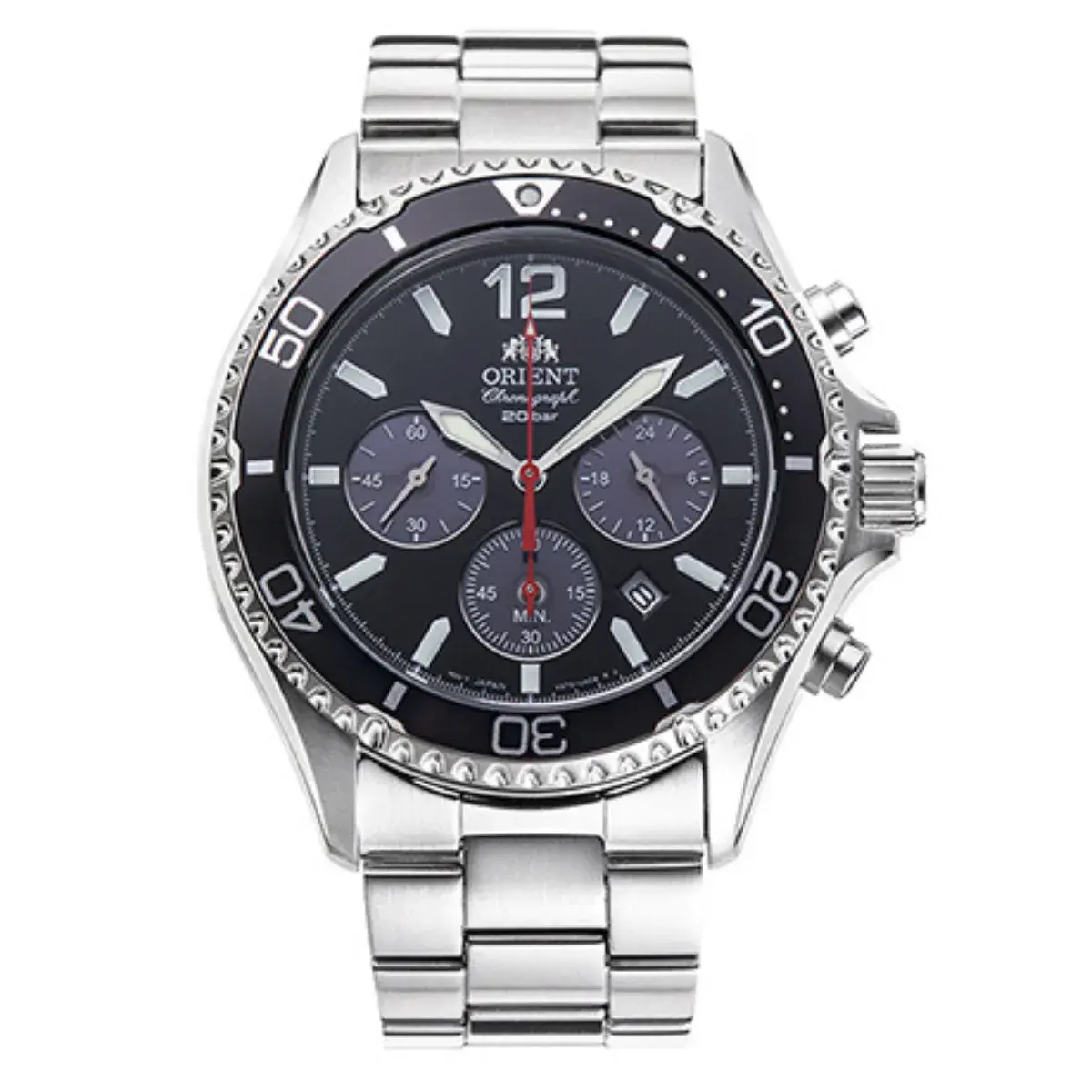 Relógio Orient Solar Sports Cronógrafo Mako - RA TX0202B10B P2SX Preto