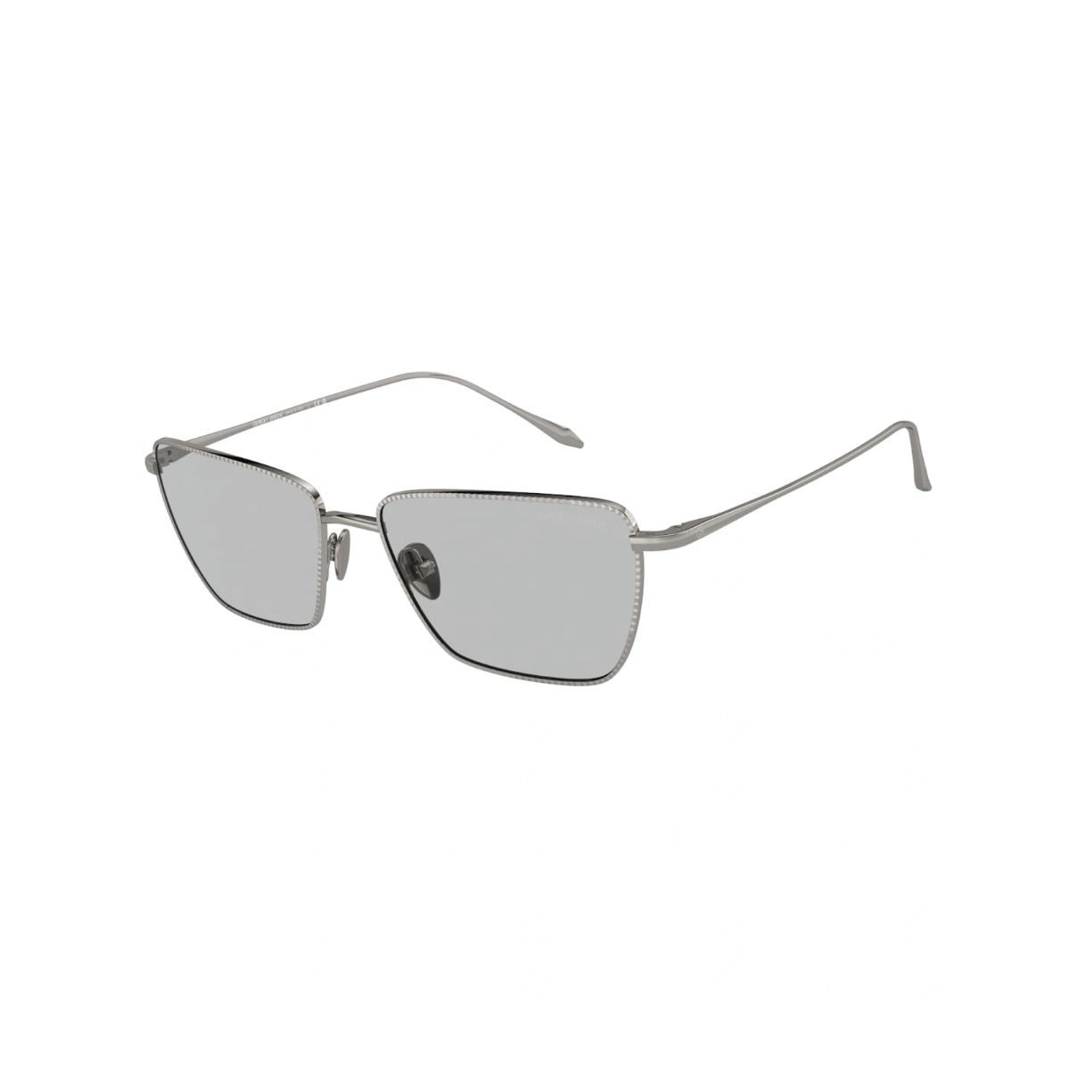 Óculos de Sol Giorgio Armani 0AR6153 30108756 Metal Chumbo com lentes na cor Cinza Claro