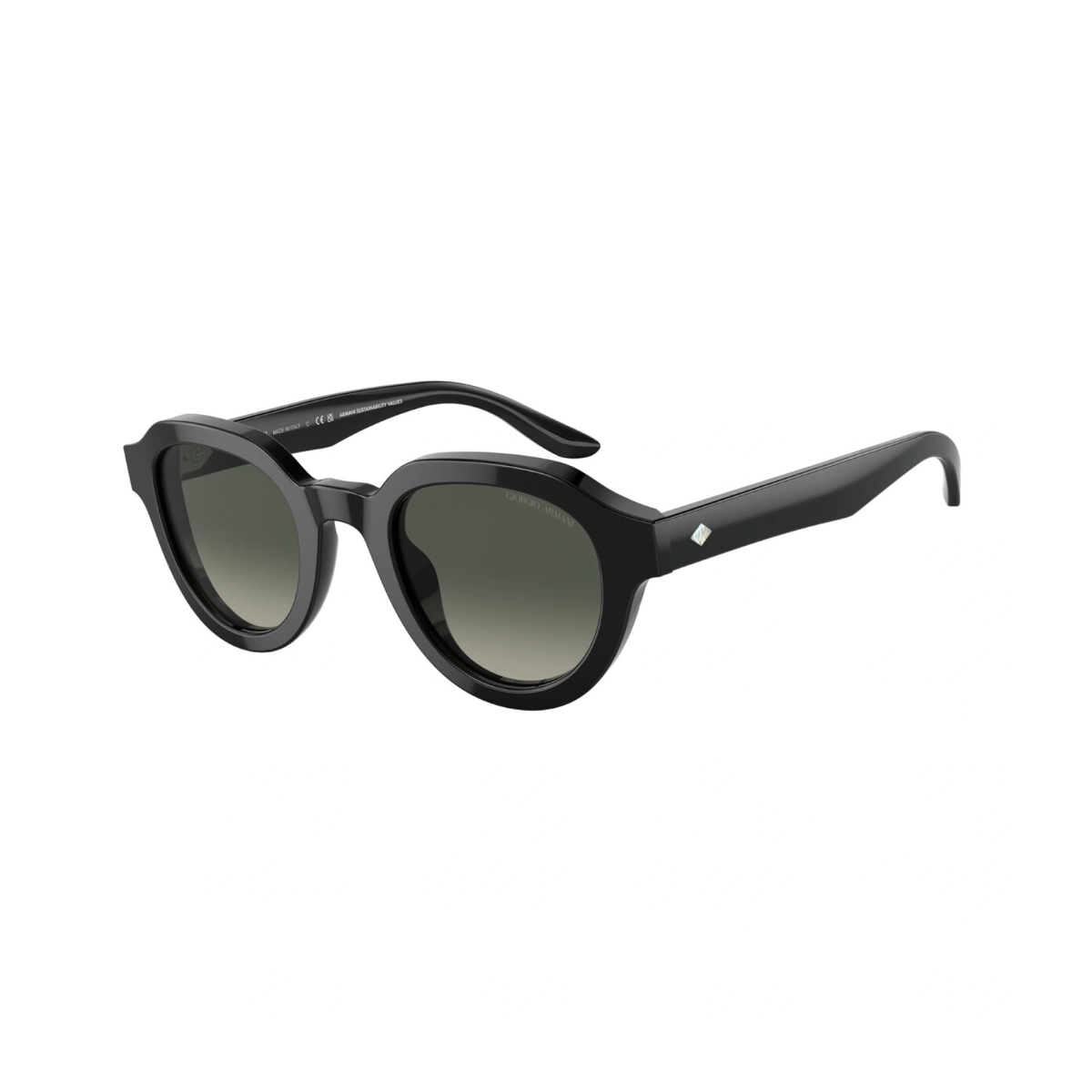 Óculos de Sol Giorgio Armani 0AR8172U 58757146 Acetato Preto com lentes na cor Cinza Degradê