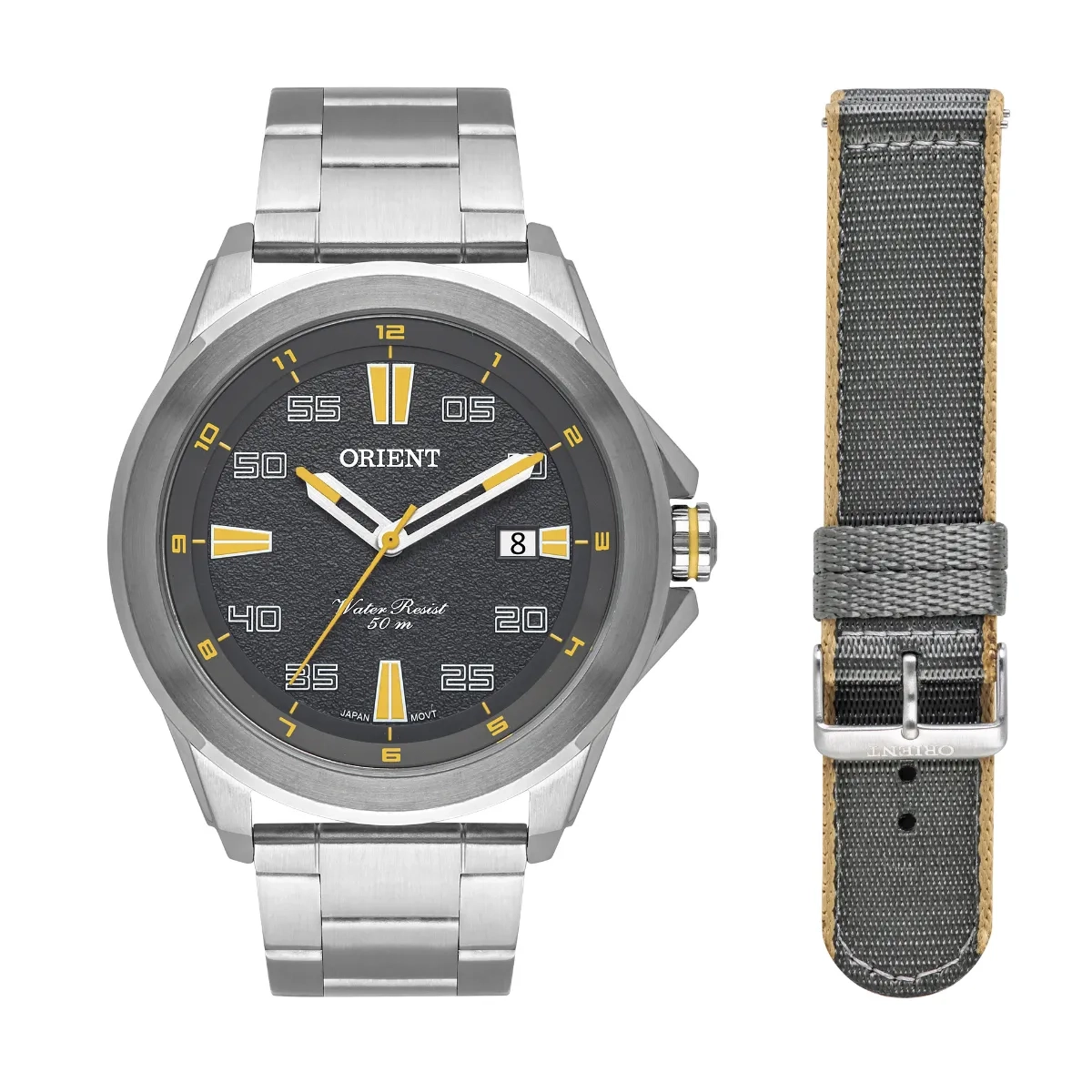 Relógio Orient Sport Clássico Masculino - MBSS1428 G2SX Cinza