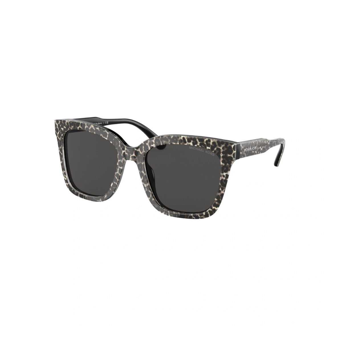 Óculos de Sol Michael Kors 0MK2163 39168752 Acetato Preto e Cinza Mesclado com lentes na cor Cinza Escuro