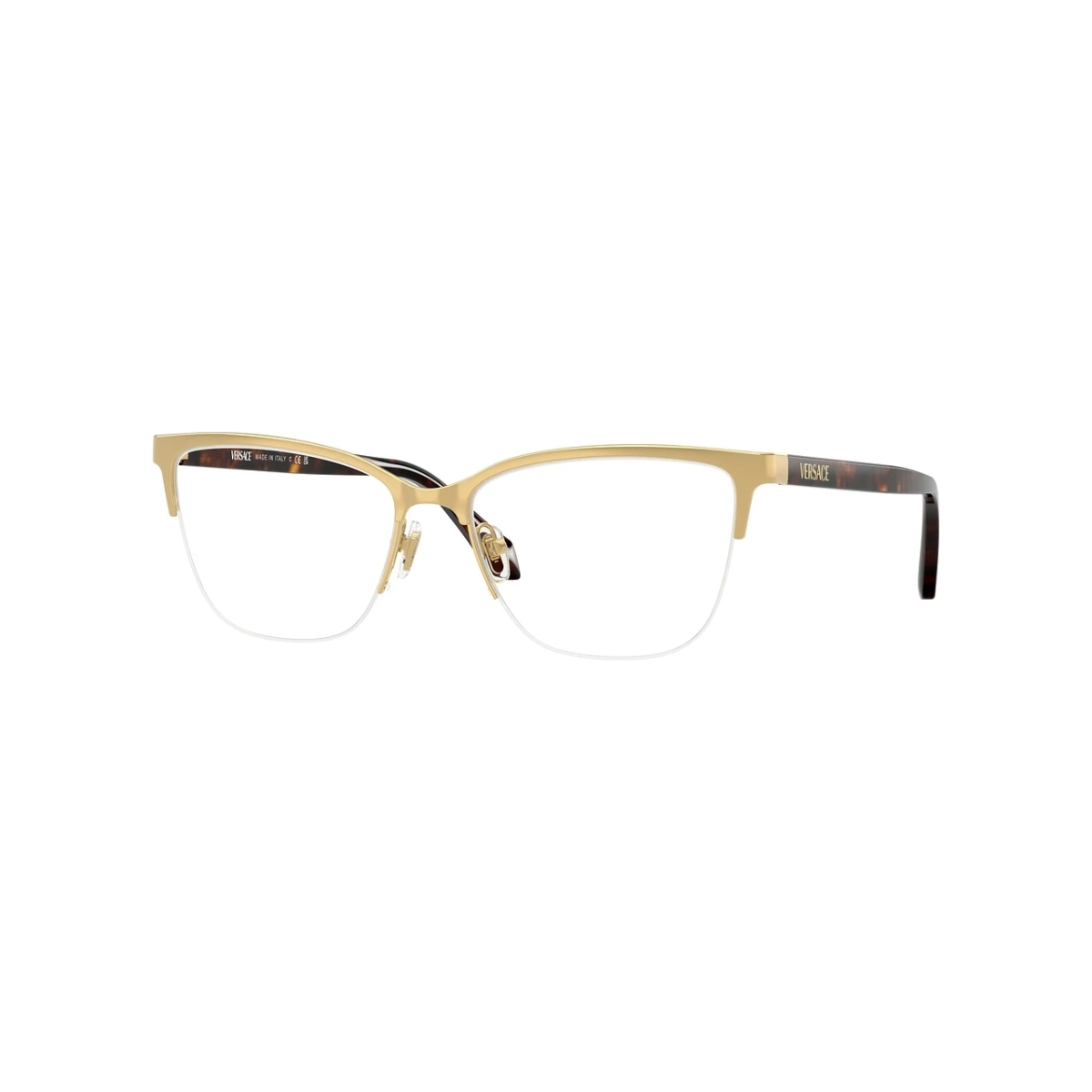 Óculos de Grau Versace 0VE1304 1460 54 Metal Dourado
