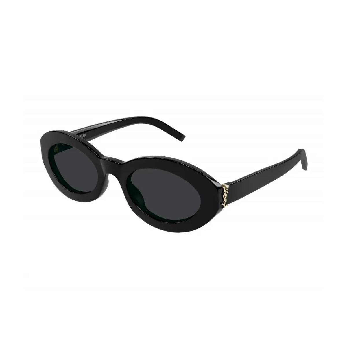 Óculos de Sol Saint Laurent SL M136/F-001 53 Acetato Preto com lentes na cor Cinza
