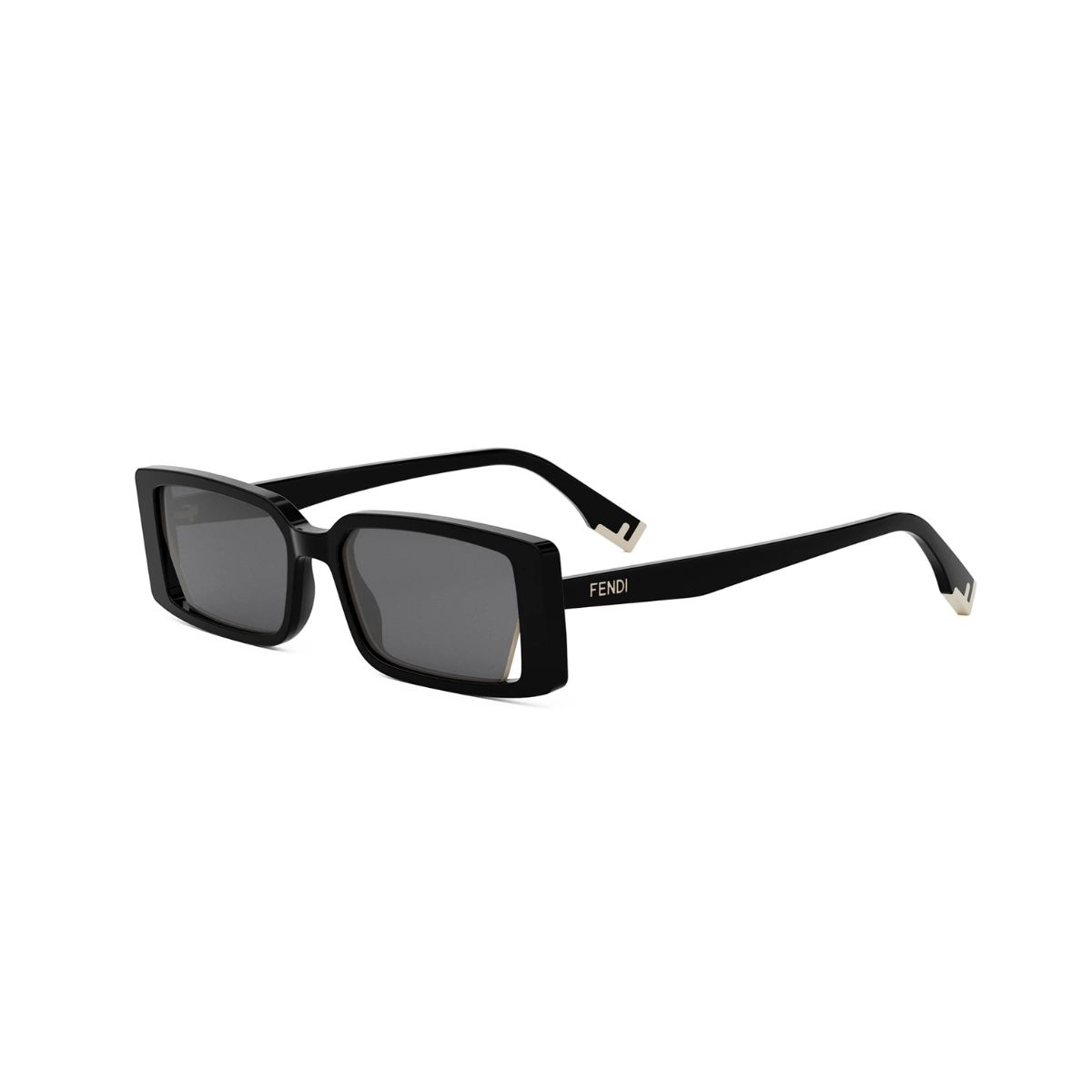 Óculos de Sol Fendi FE40164I_5301A Acetato Preto com lentes na cor Cinza