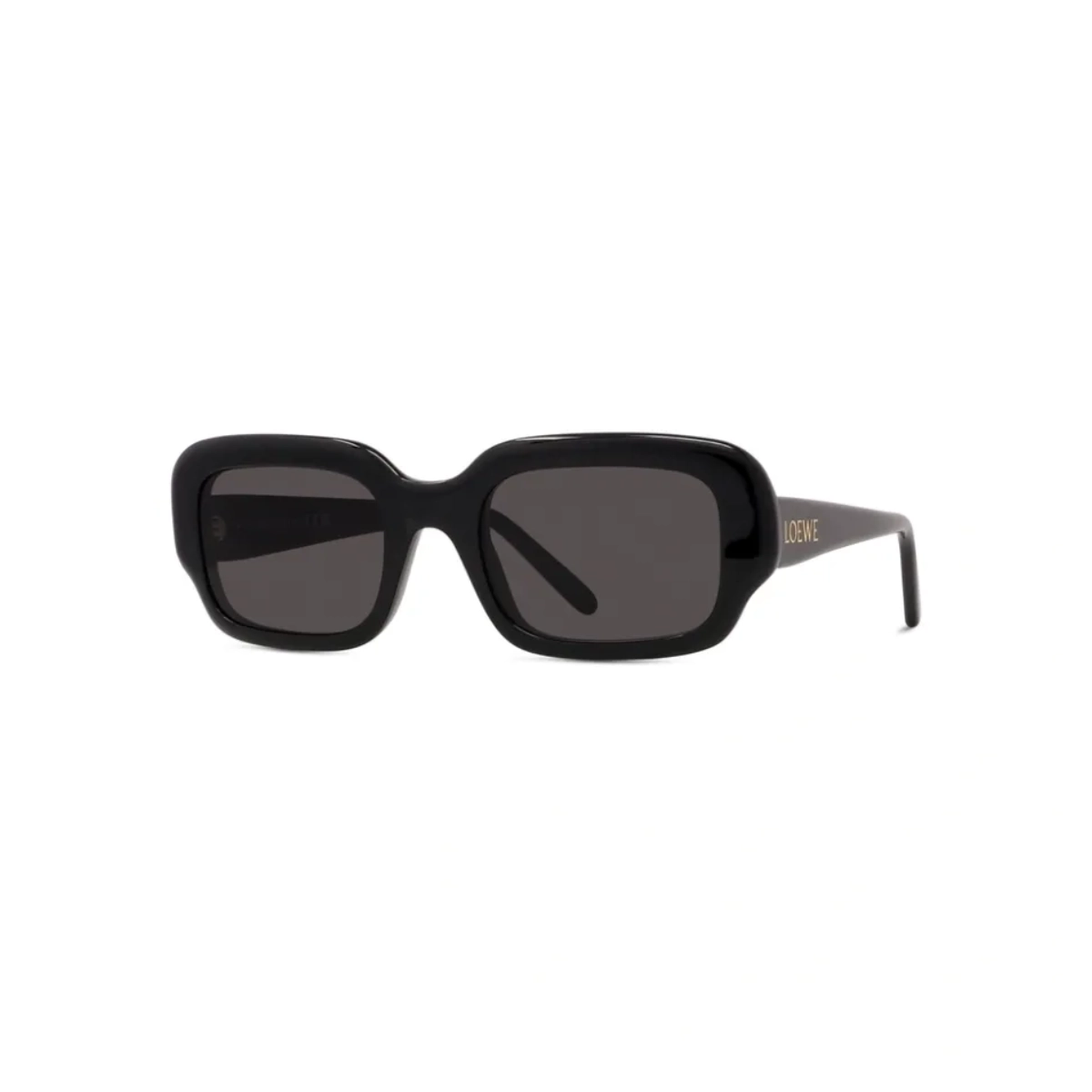 Óculos de Sol Loewe LW40158I_5101A Acetato Preto com lentes na cor Fumê