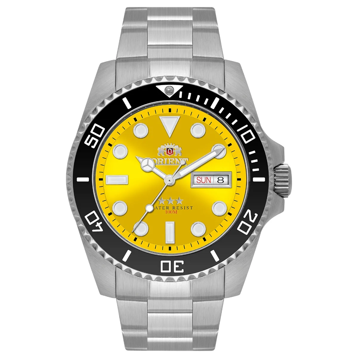 Relógio Orient Automático Submariner Masculino - NH3SS011 Y1SX Amarelo