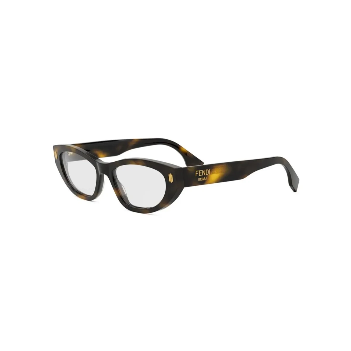 Óculos de Grau Fendi FE50119I_53052 Acetato Marrom Mesclado