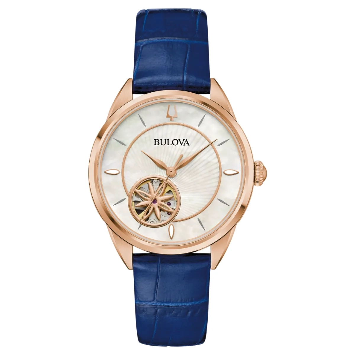 Relógio Bulova Classic Sutton Automático Feminino - 97L180N Azul
