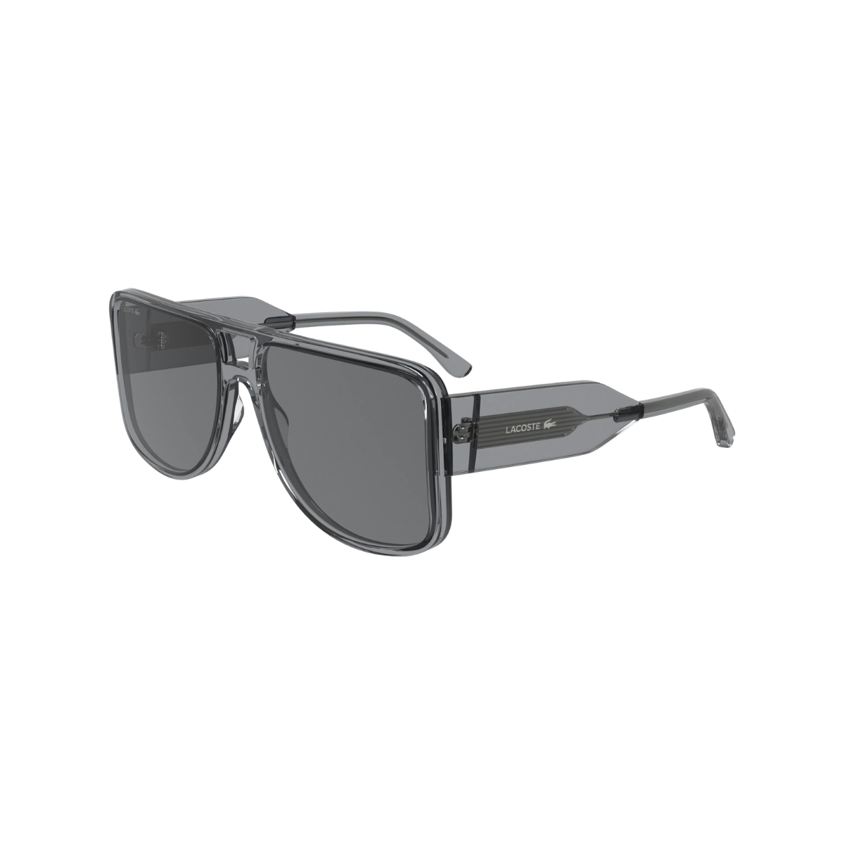 Óculos de Sol Lacoste L6056S 035 59 Acetato Cinza Transparente com lentes na cor Cinza