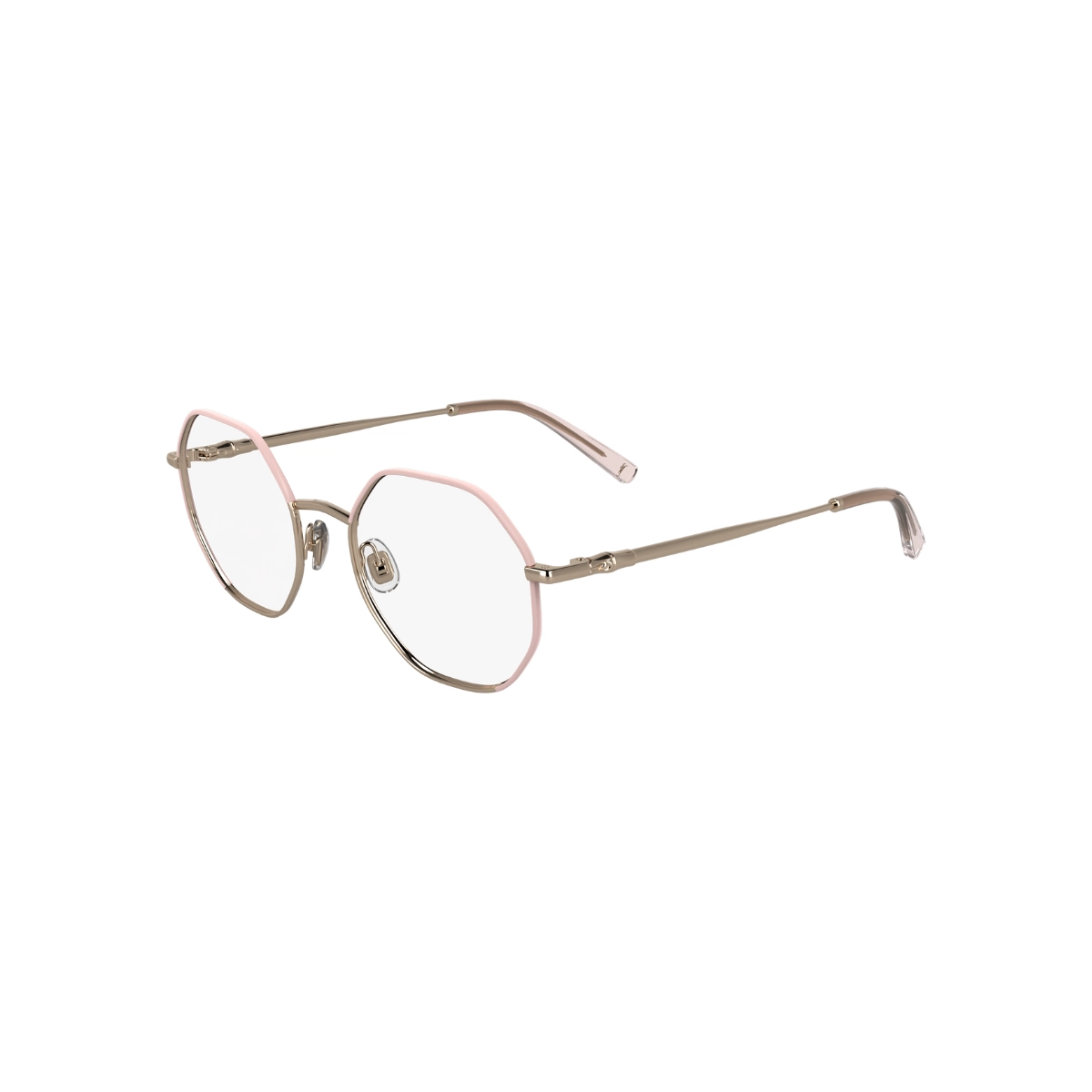 Óculos de Grau Longchamp LO2166 774 51 Metal Dourado e Rosa