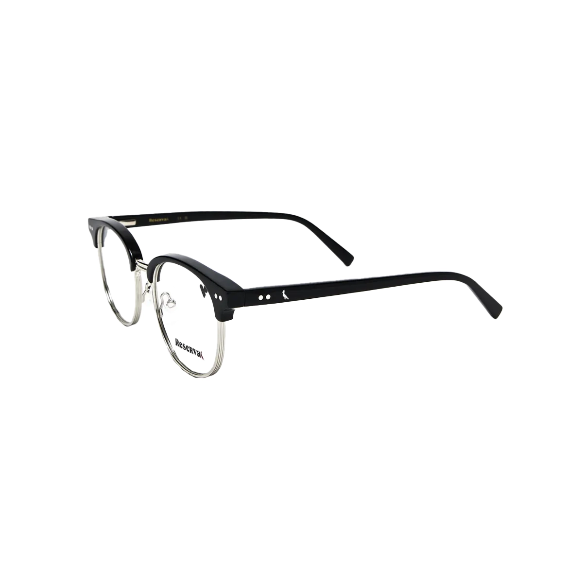 Óculos de Grau Reserva RSV2101 001 50 Metal e Acetato Preto e Prata